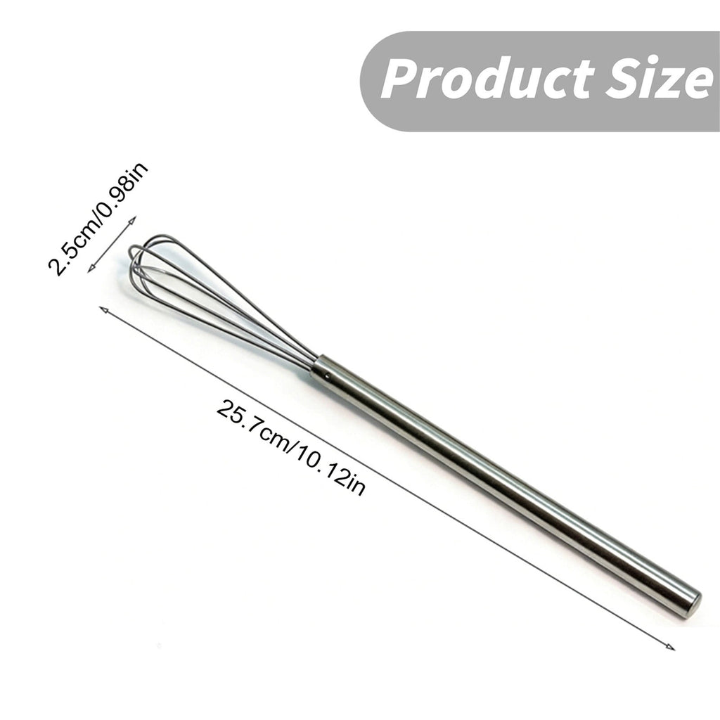 Mini whisk, Durable Small Whisk 10 Inch 304 Stainless steel Wire Whisk for Whisking, Beating, Blending Eggs & Sauces - Image 3