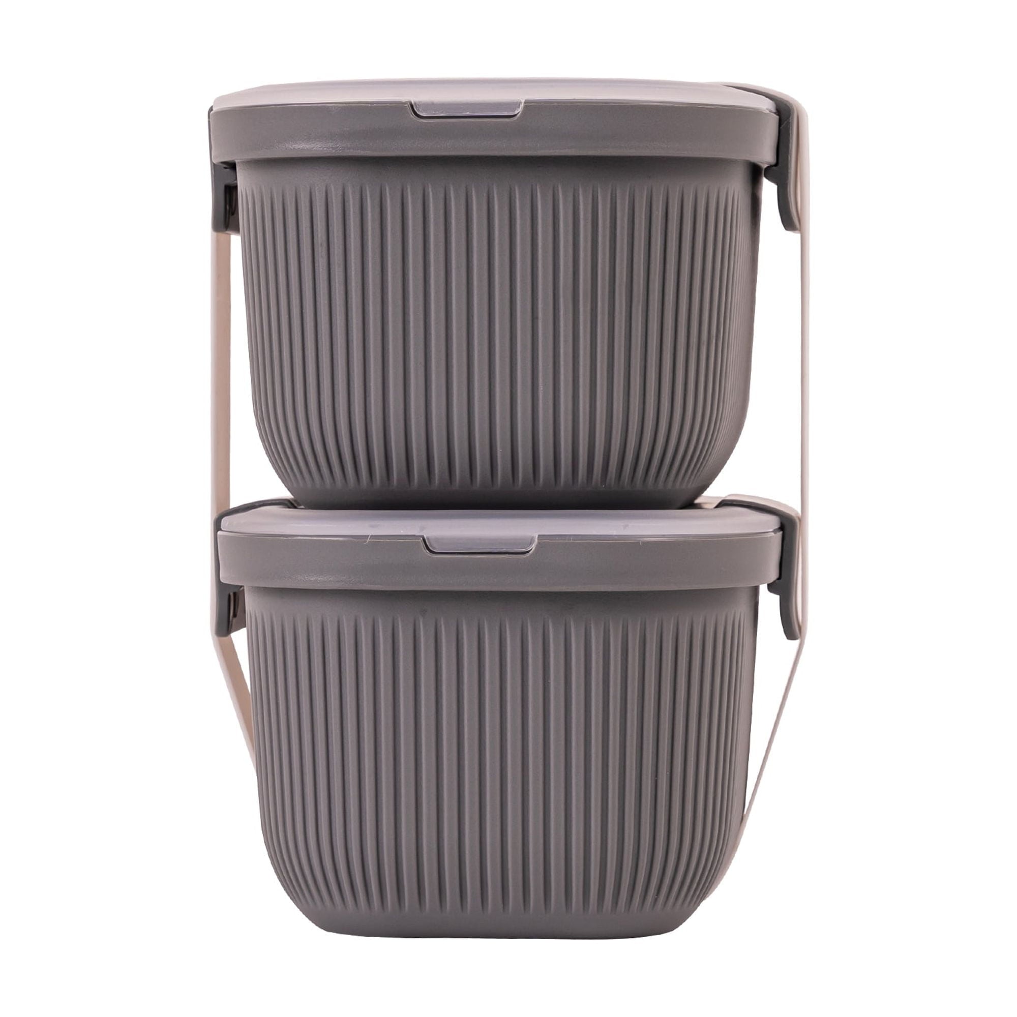 Mainstays Plastic Food Storage Bento Snack Container, Rectangle, Grey, 19oz Capacity, Made for Portable Food Storage - Image 2