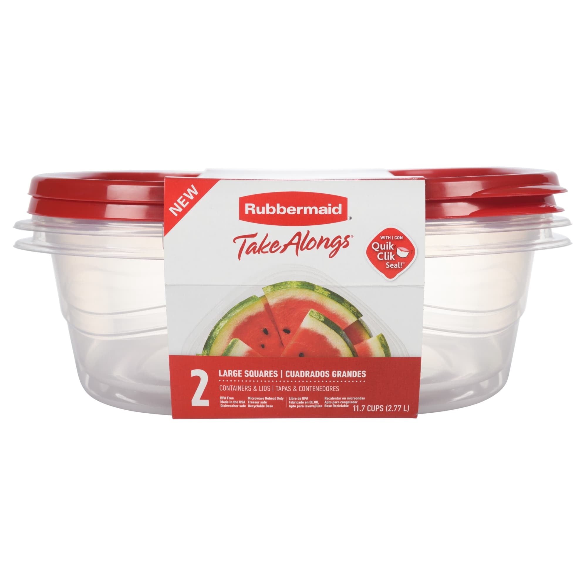 Rubbermaid TakeAlongs Food Storage Containers, Set of 2 - Image 4