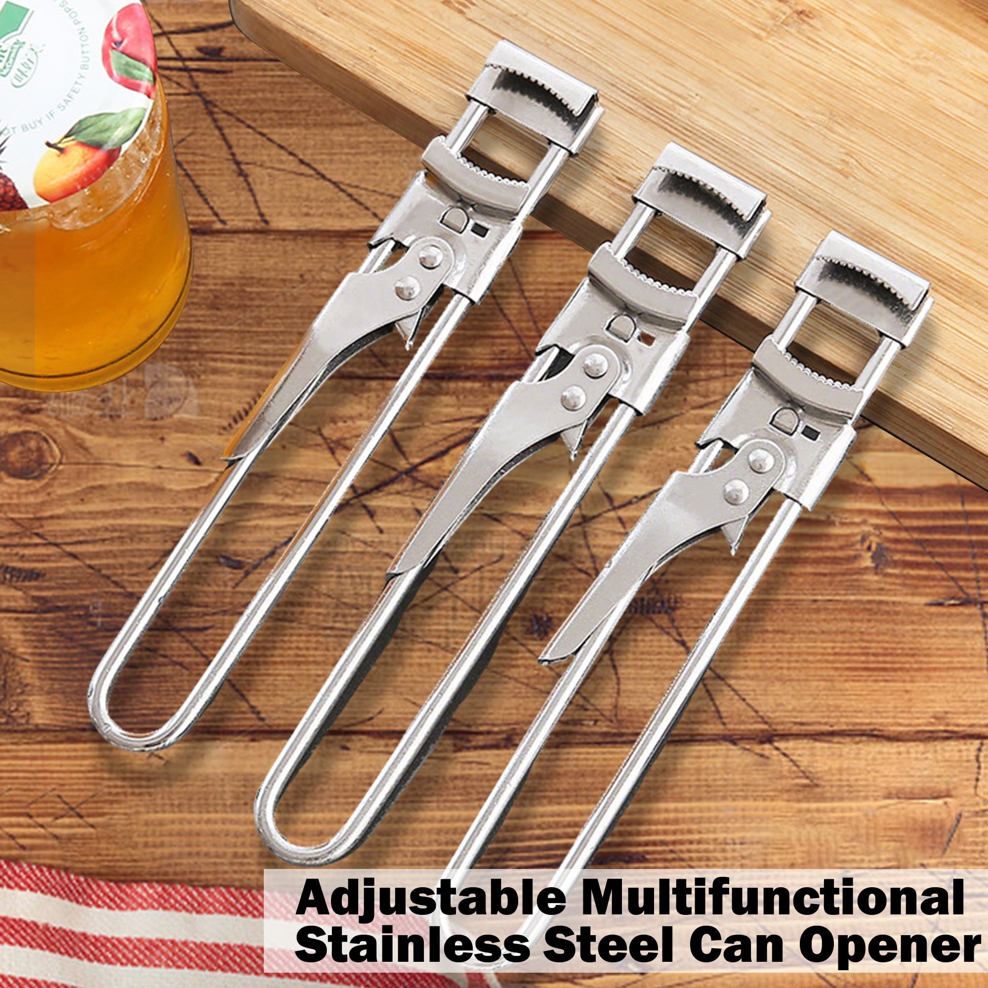 1 Counts Jar Opener for Weak Hands, Multifunctional Adjustable Can Opener, Stainless Steel Jar Lid Opener Bottle Open... - Image 5