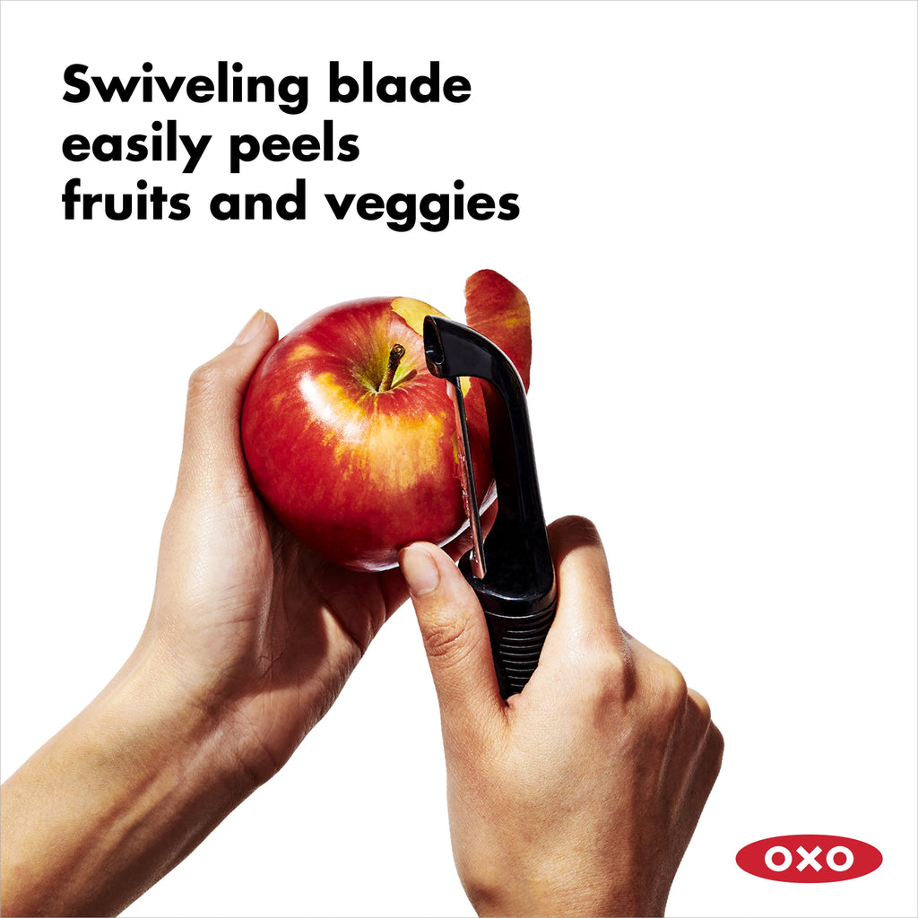 OXO Softworks Swivel Peeler, Black - Image 6