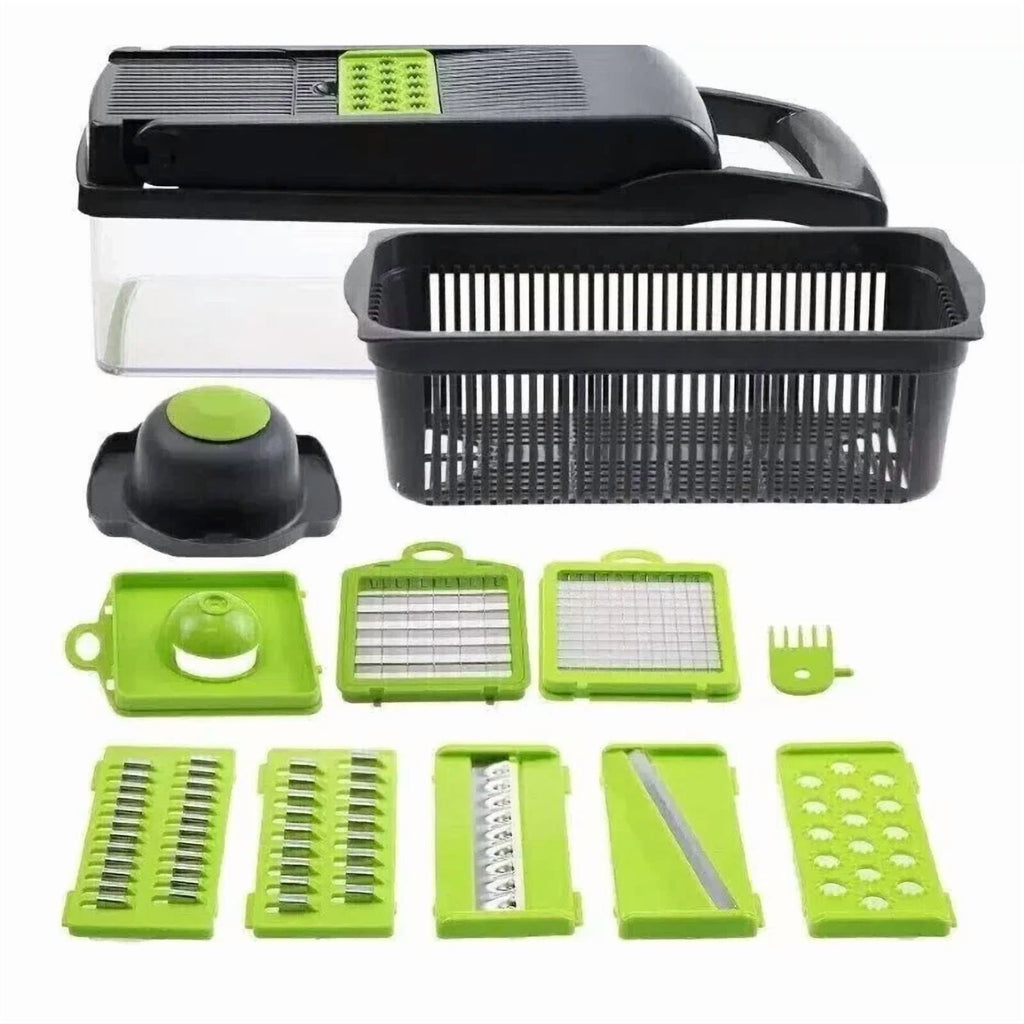 14 In 1 Vegetable Fruit Chopper Cutter Food Onion Veggie Dicer Slicer Kitchen ? - Image 3
