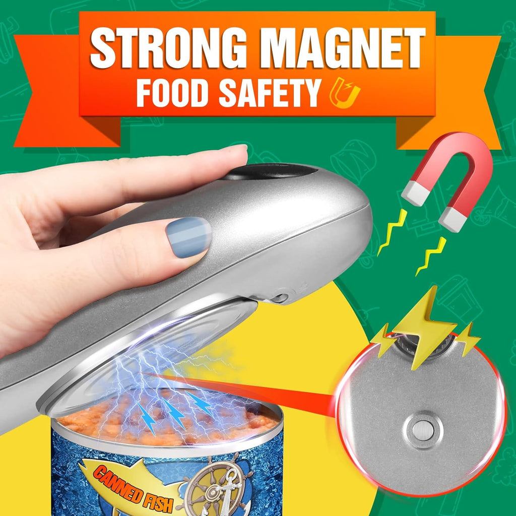 Mixfeer Electric Can Opener, One Touch Automatic with No Sharp Edges, Best Kitchen Gadget - Image 2