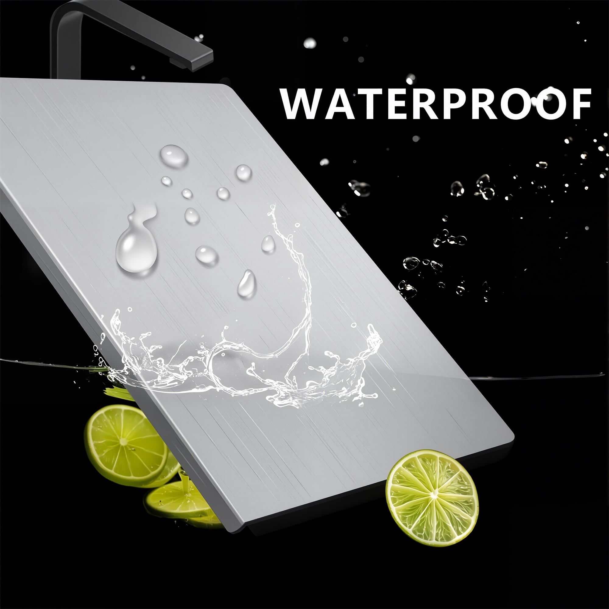 Stainless Steel Cutting Boards 15.75"x 11.8" Cutting Boards for Kitchen, Suitable for Meat, Fruits, Vegetables - Image 4