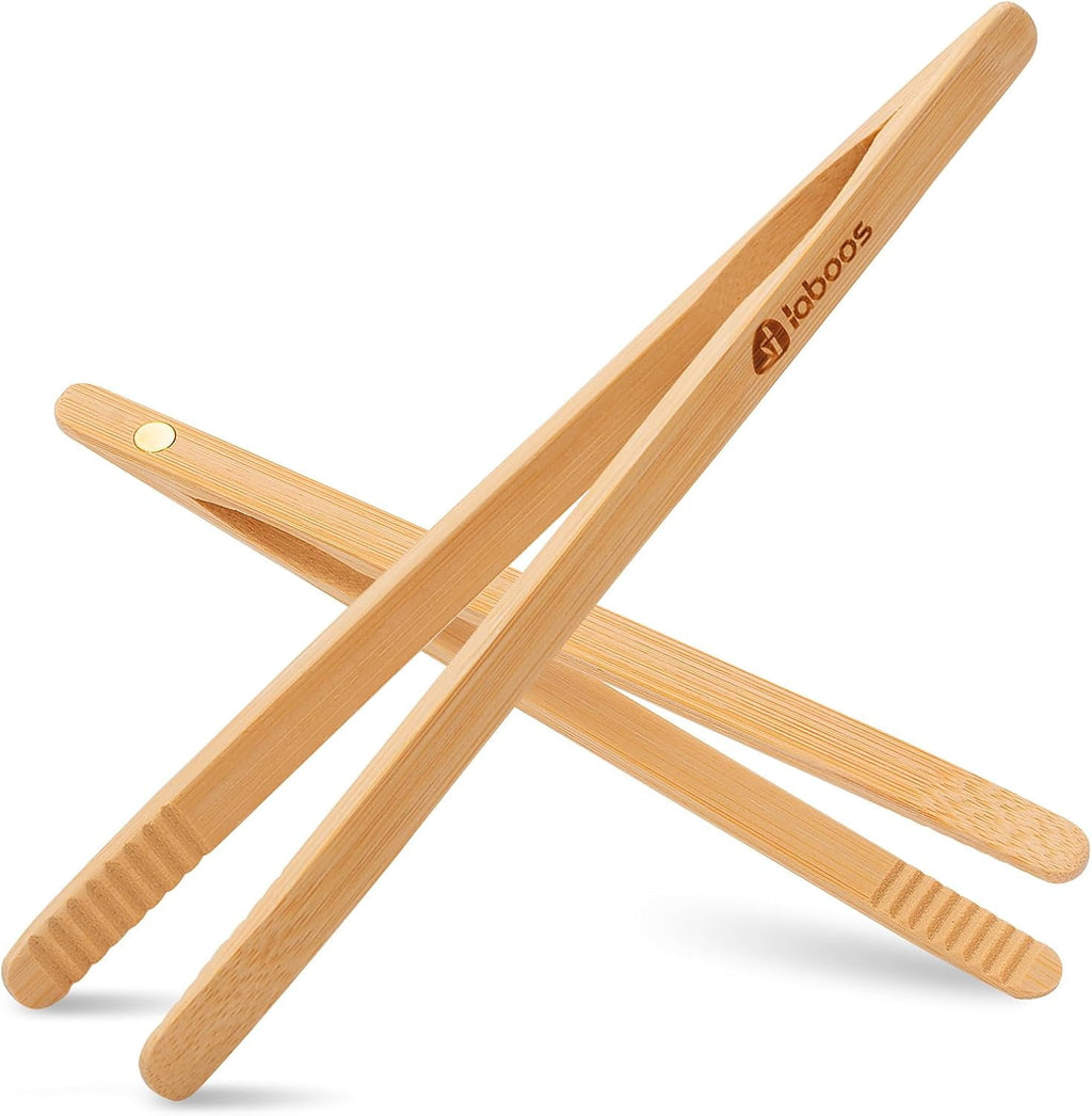 Magnetic Classic Bamboo Toast Tongs - Wood Cooking Tong,Ideal for Toaster,Fruits, Bread & Pickles, Kitchen Utensil fo... - Image 6
