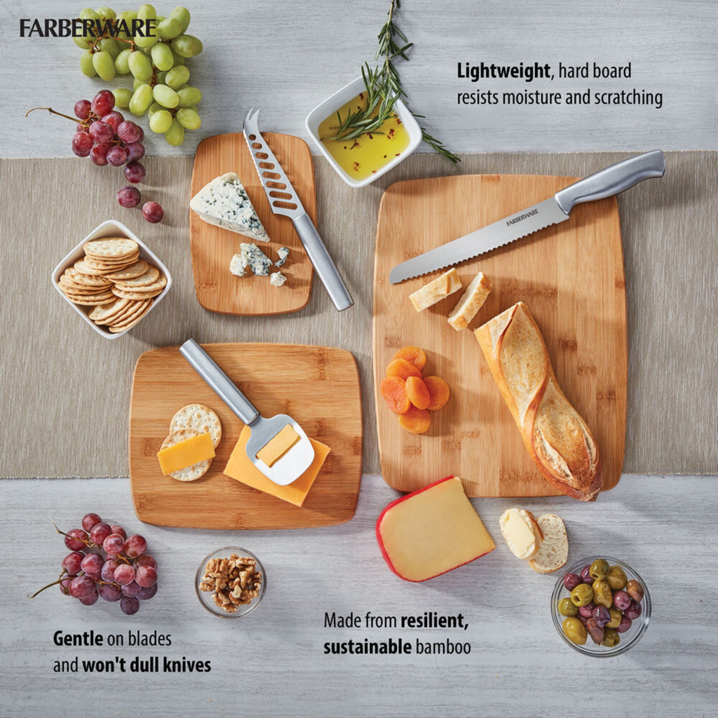 Classic 3-Piece Bamboo Cutting Board Set - Image 2