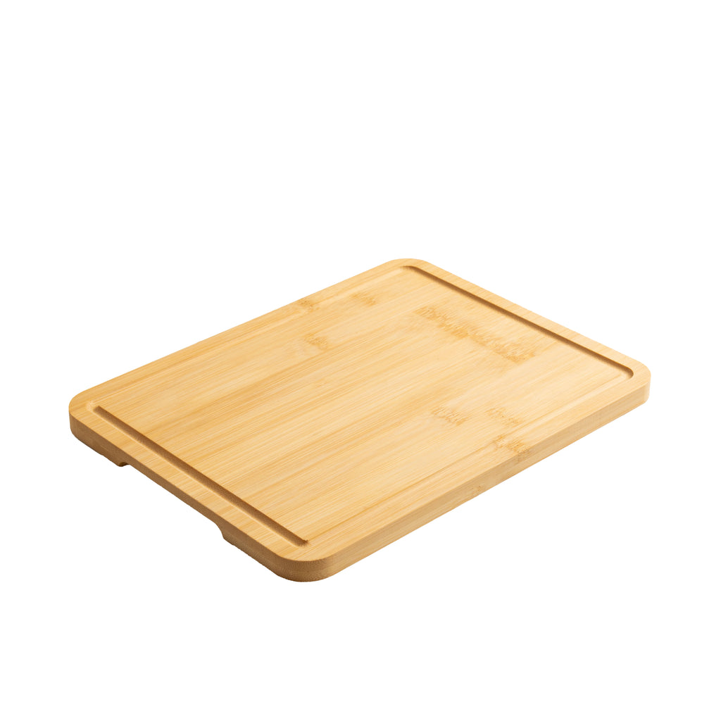 Mainstays 8.5" x 11" Non-Slip Bamboo Cutting Board, 100% Natural Bamboo Color, with Juice Groove - Image 6