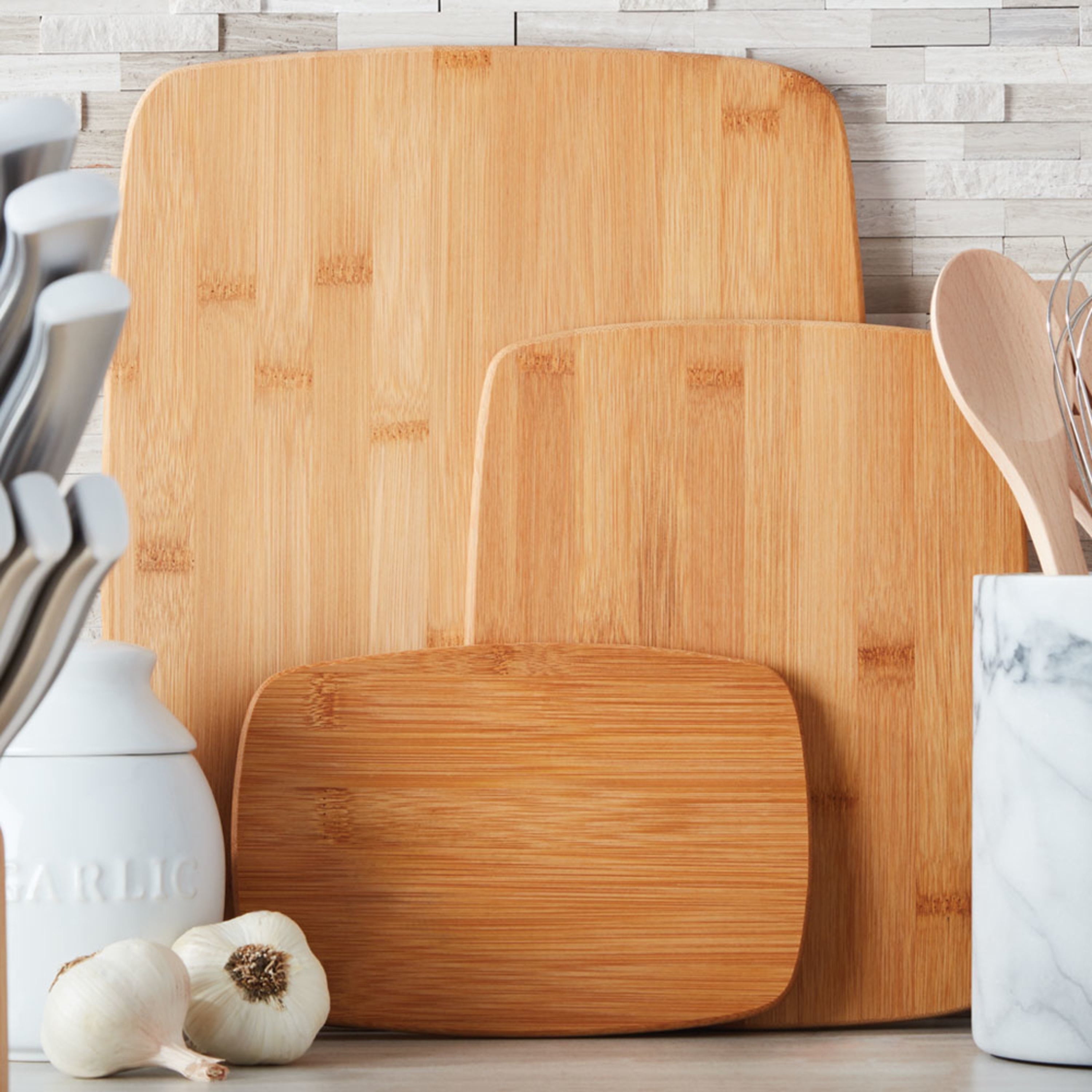 Classic 3-Piece Bamboo Cutting Board Set - Image 3