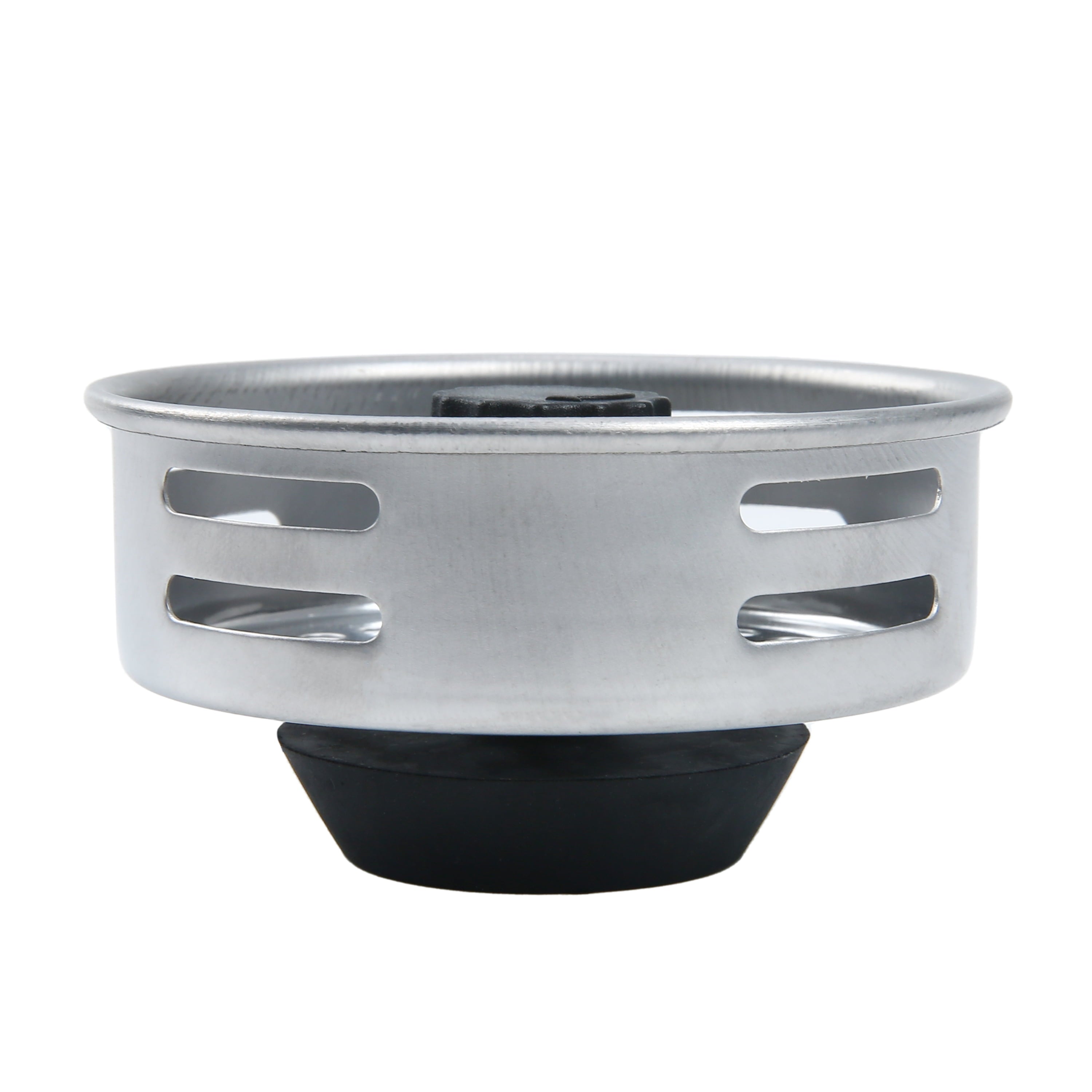 Mainstays Silver Stainless Steel Kitchen Sink Strainer and Drain Catcher with Rubber Stopper - Image 6
