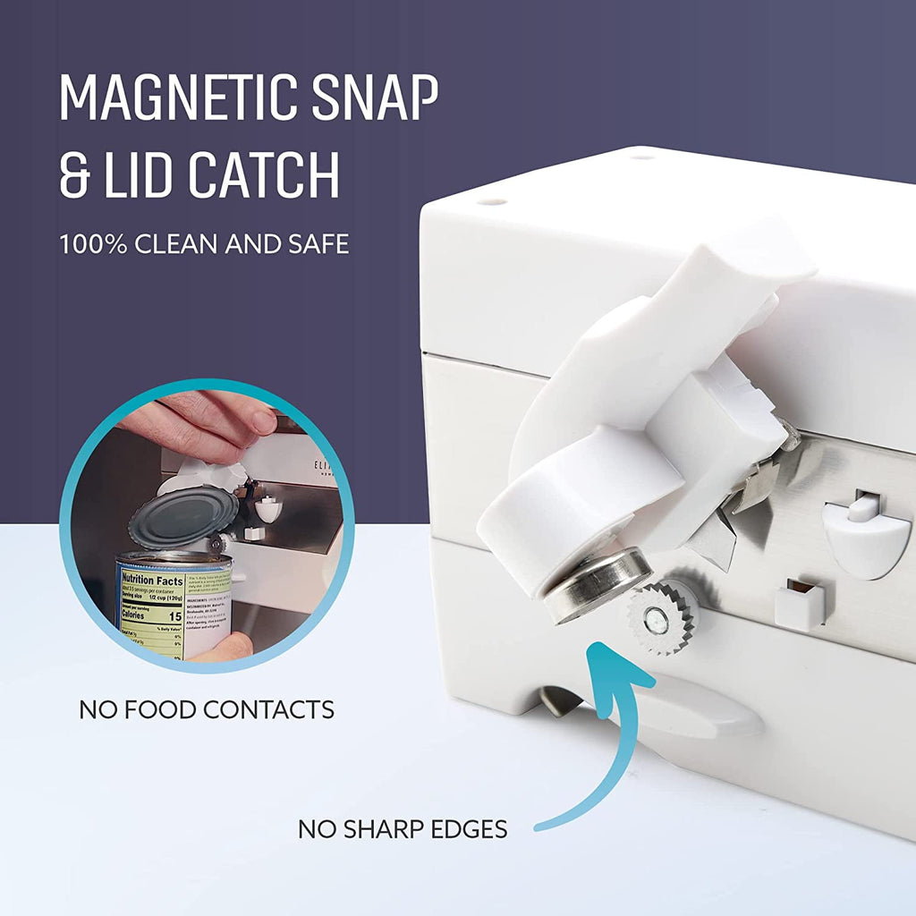 Elitra 3 in 1 Under the Cabinet Electric Can Opener, Blade Sharpener, Bottle Opener, Under The Counter Mount, For Lar... - Image 6