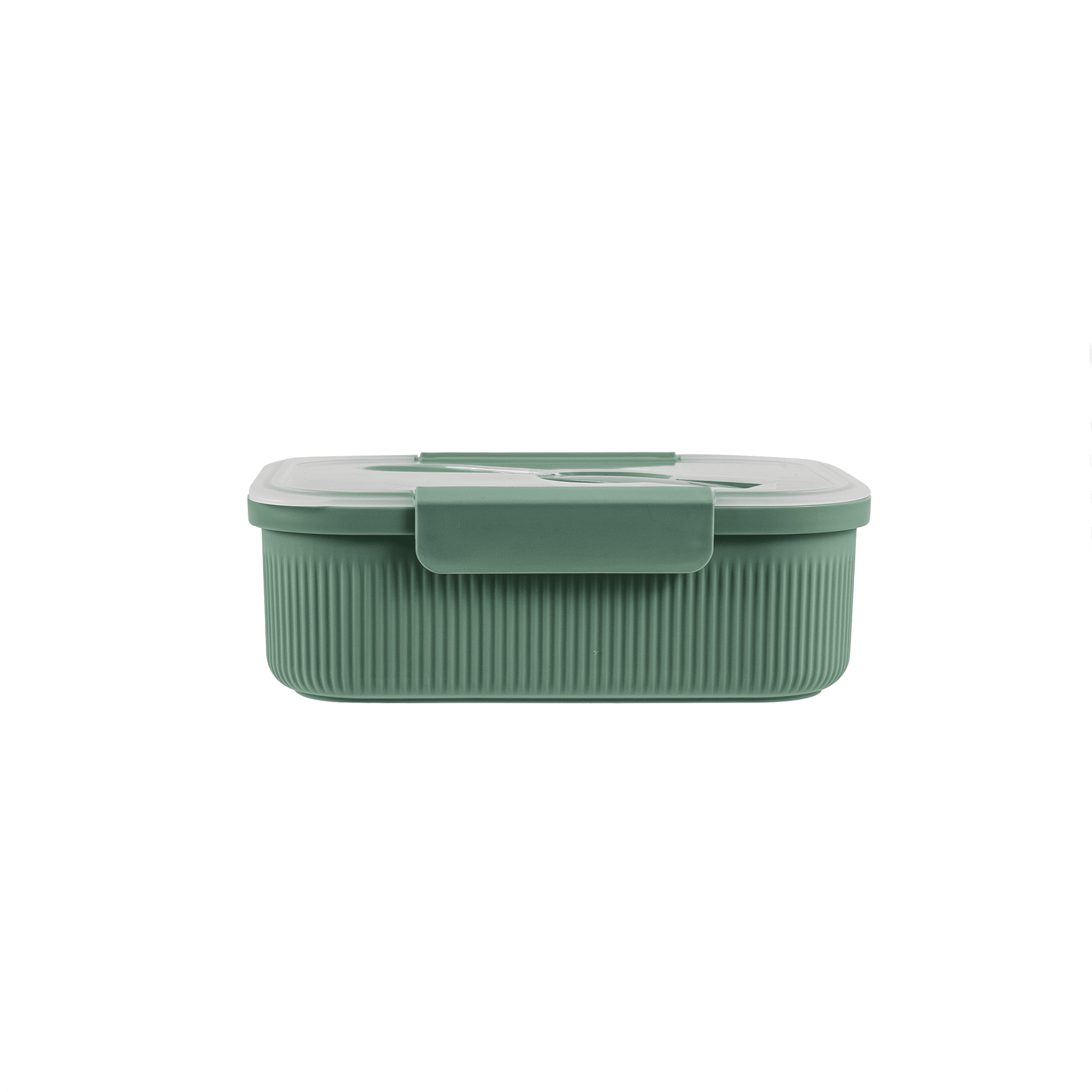Mainstays Food Storage Bento Container, Rectangle, Green, 42oz Capacity, A Practical Choice for School Lunches and Ac... - Image 2