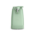 Electric Can Opener with Stainless Steel Cutting Blade and Cord Storage, Seaglass