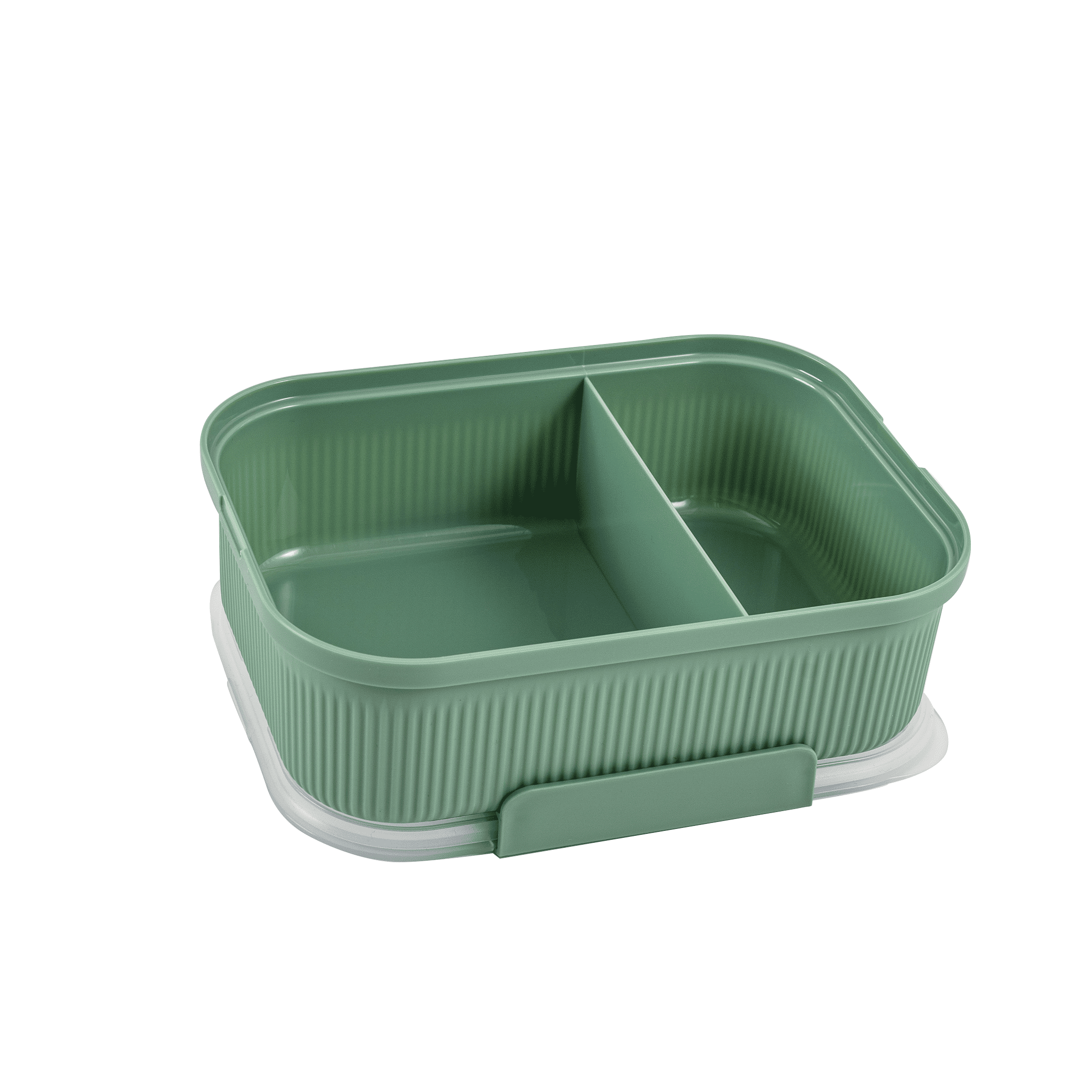 Mainstays Food Storage Bento Container, Rectangle, Green, 42oz Capacity, A Practical Choice for School Lunches and Ac... - Image 3