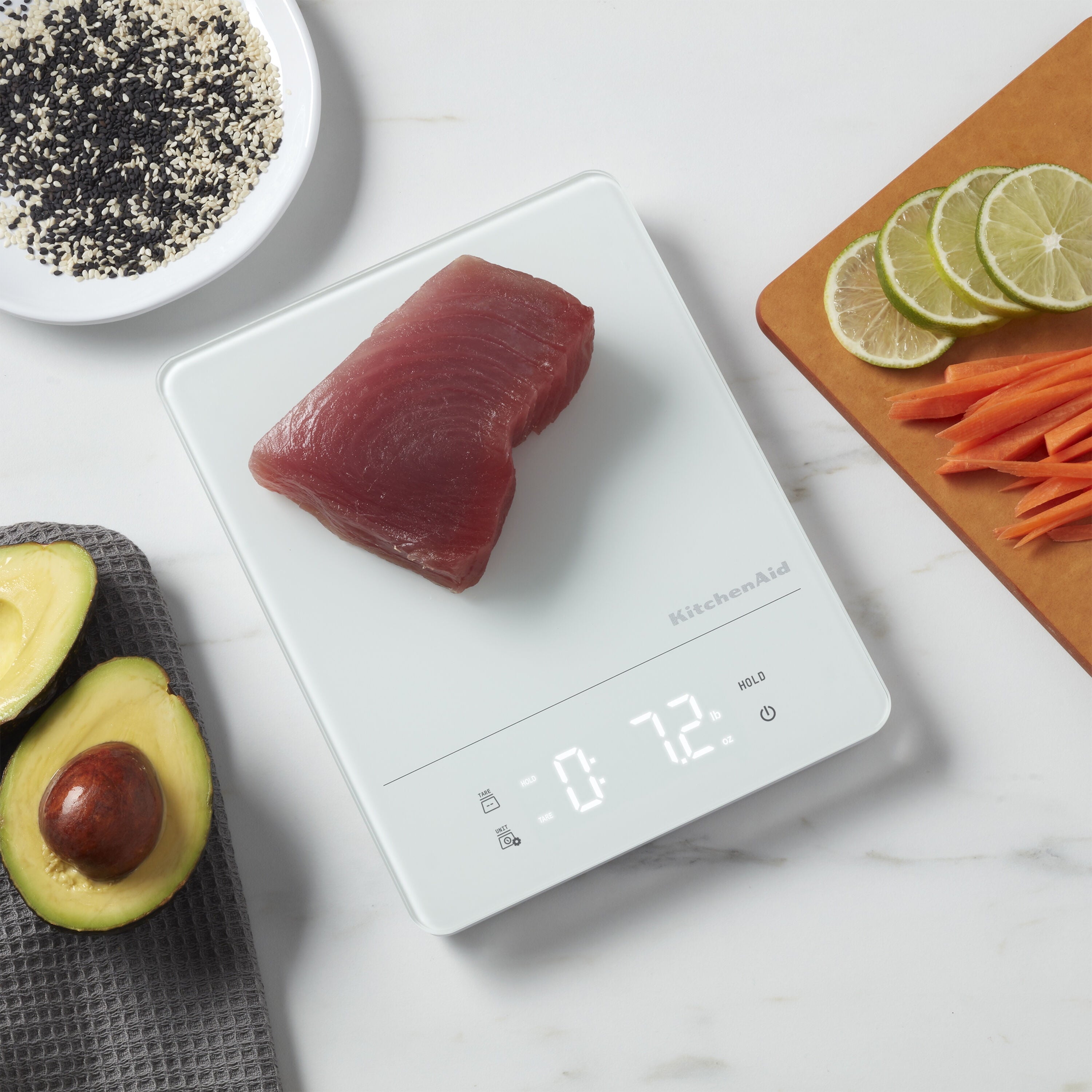 11LB Waterproof Kitchen Scale White - Image 3