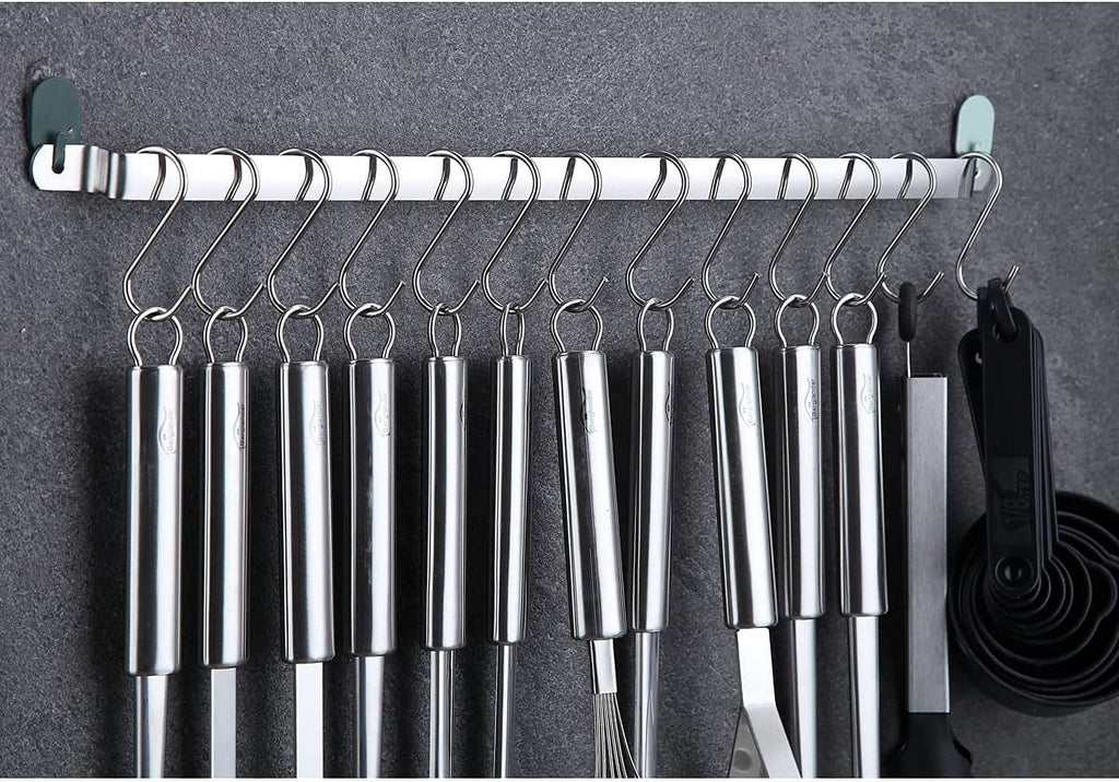 ReaNea Kitchen Utensils Set 37 Pieces, Stainless Steel Cooking Utensils Set, Kitchen Gadgets Cookwarewith Hooks For H... - Image 5