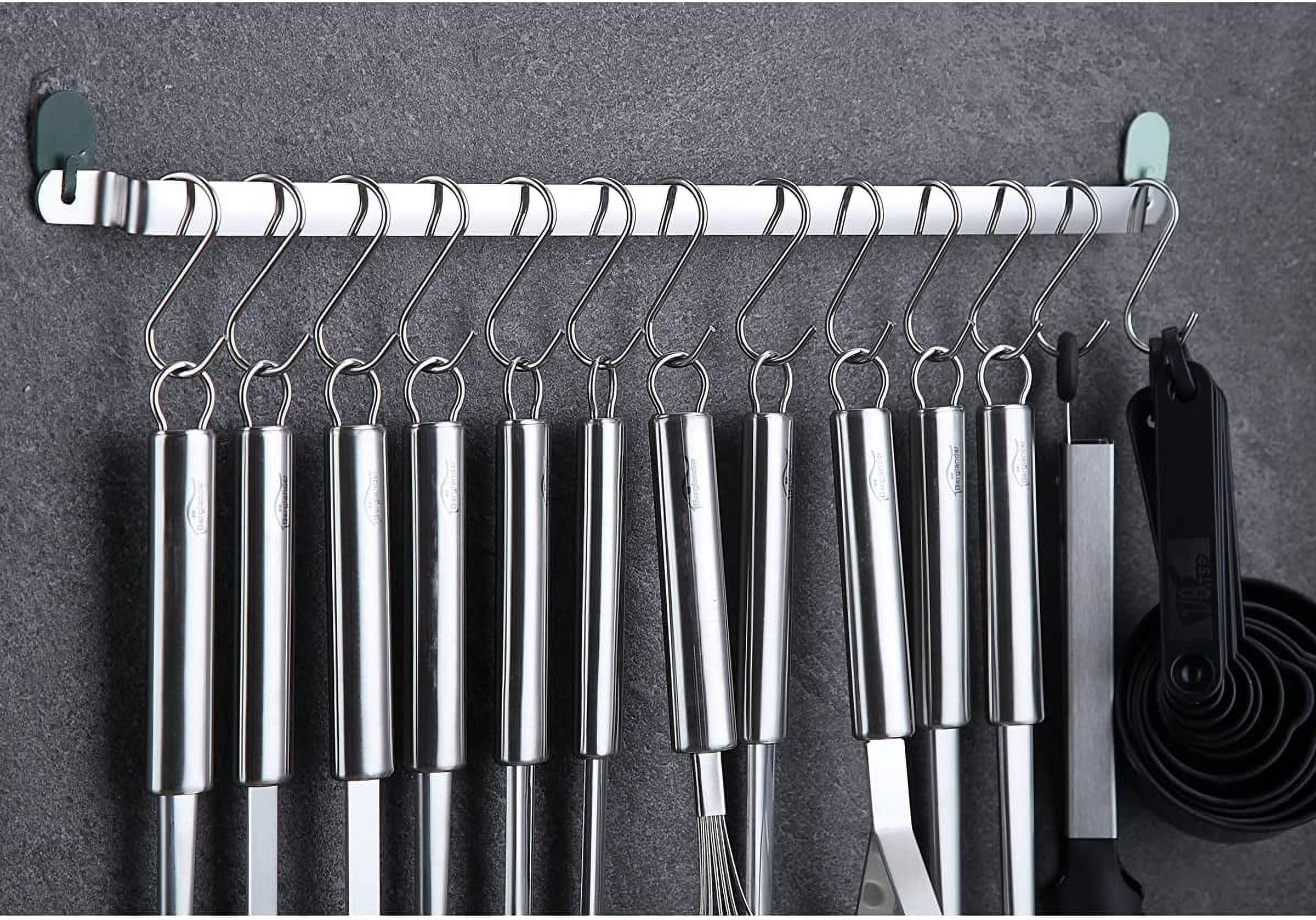 ReaNea Kitchen Utensils Set 37 Pieces, Stainless Steel Cooking Utensils Set, Kitchen Gadgets Cookwarewith Hooks For H... - Image 5