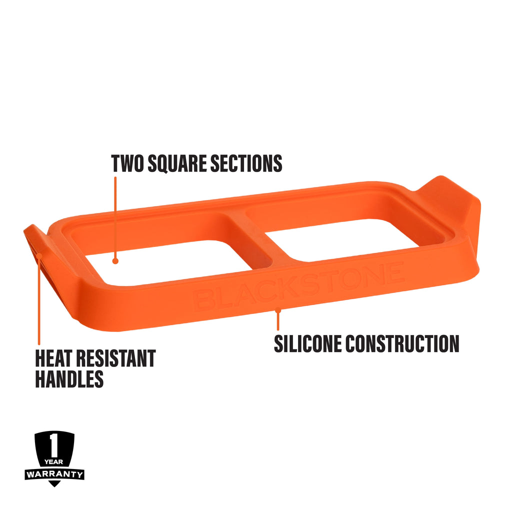 Blackstone Adventure Ready Silicone Egg Ring Tray Set with Heat-Resistant Handles, 2-Piece - Image 4