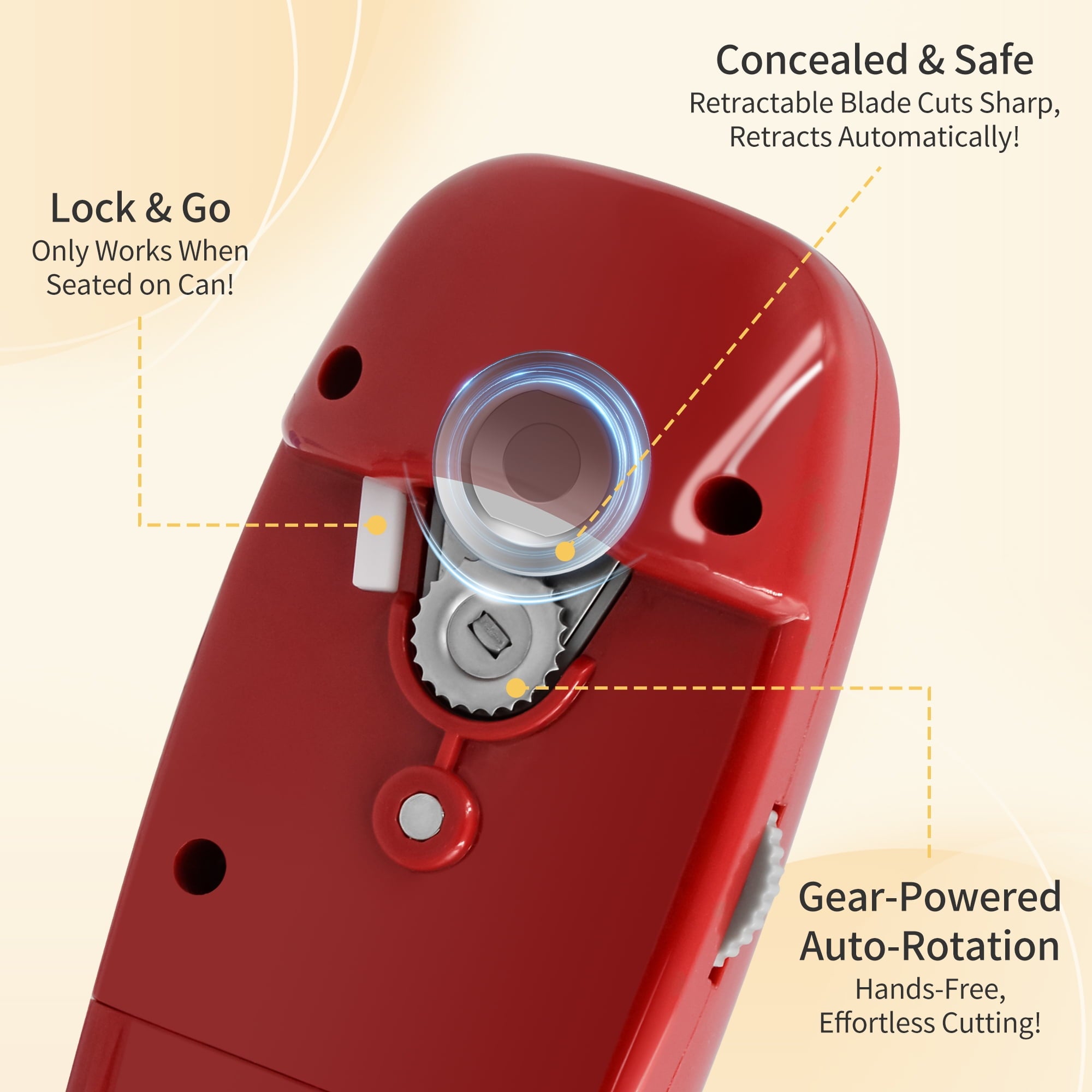 Sentryse Electric Can Opener, One-Touch, Hands-Free Automatic Can Openers for Kitchen, Smooth Edge Safe for Food Prep... - Image 6