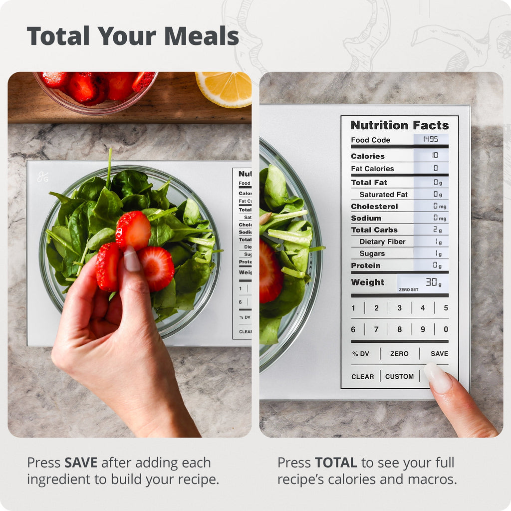 Greater Goods Digital Nutritional Food Scale, LCD Display , Calorie Meal Prep, Weight Loss, Silver - Image 6