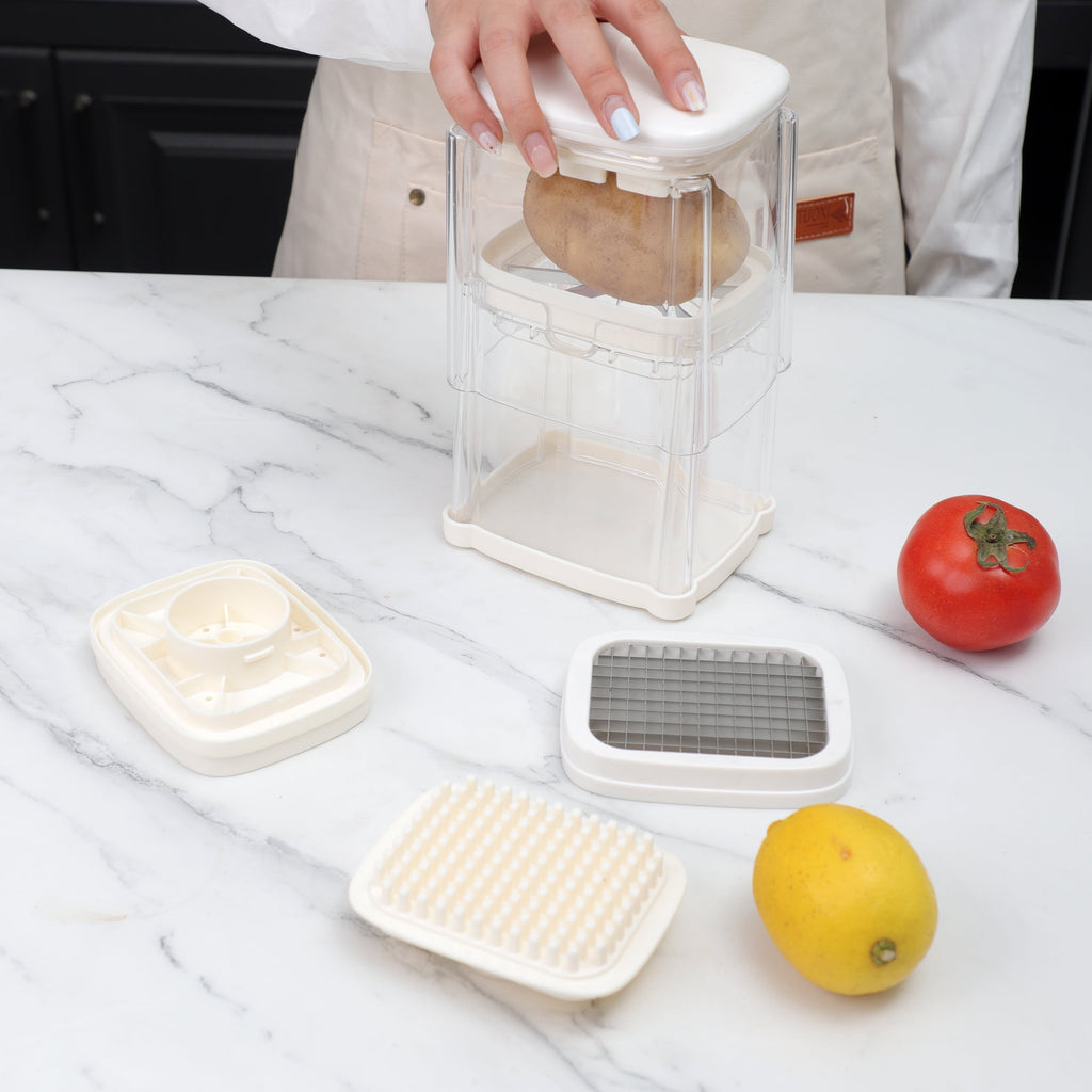 Veggie Chopper with 3 Interchangeable Blades Easy & Versatile - Image 2