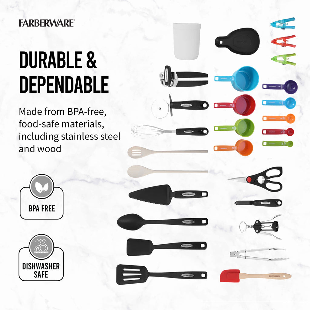 28-Piece Kitchen Utensil & Gadget Set, Multicolor - Image 4
