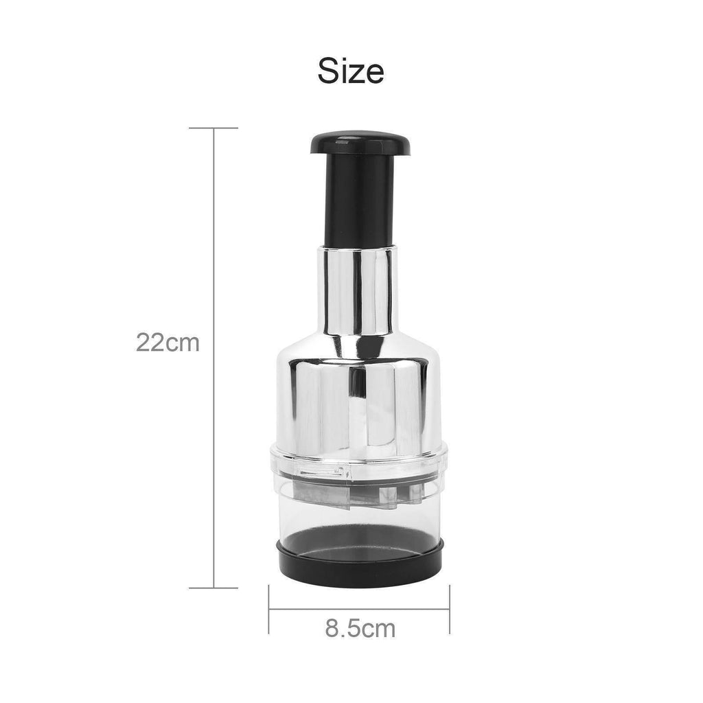 Food Chopper, Easy to Clean Manual Hand Vegetable Chopper Dicer, Onion Chopper for Veggies Garlic Salads - Image 2