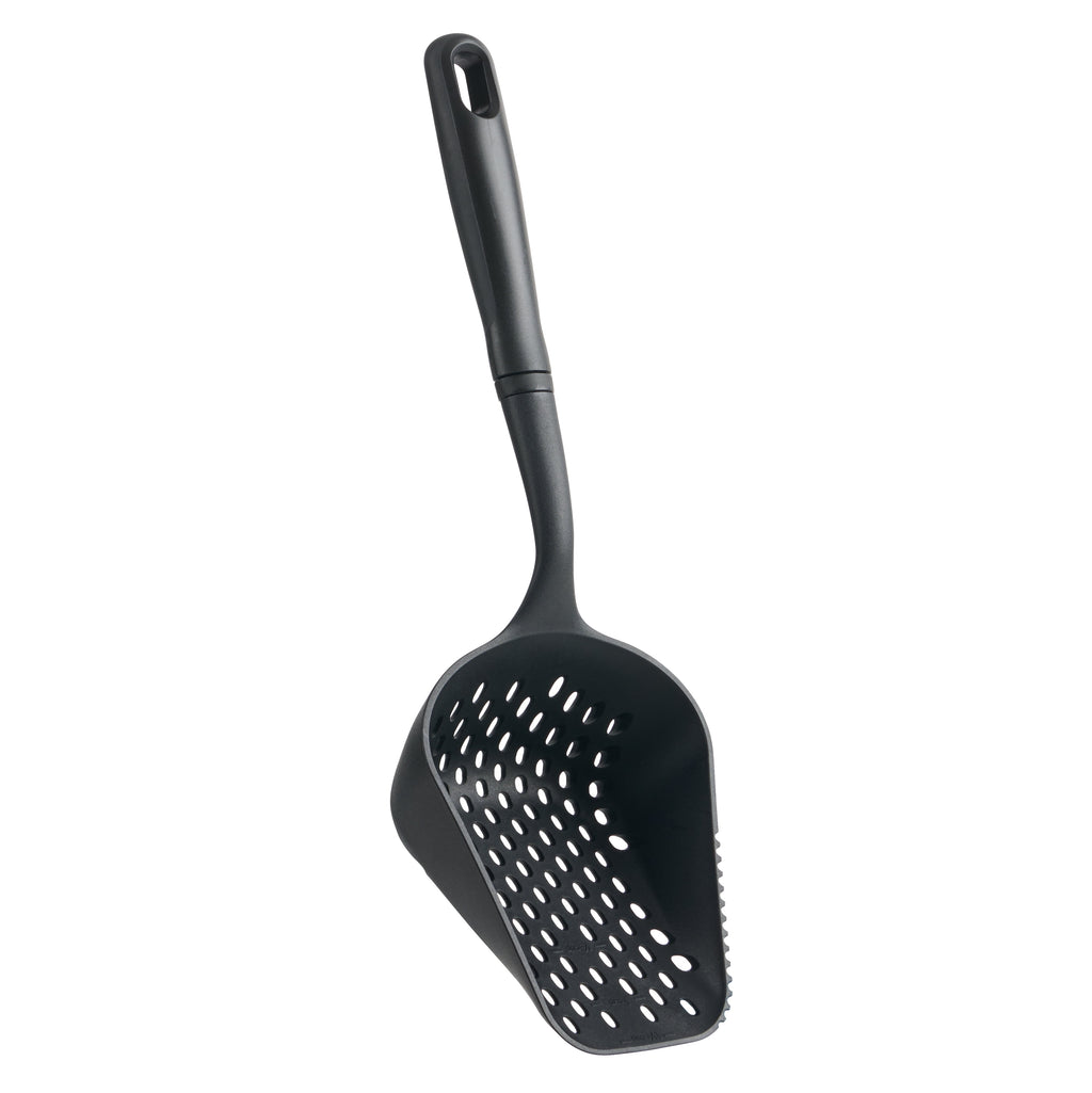 Mainstays 13.8in Nylon Scoop Strainer, Black - Image 2