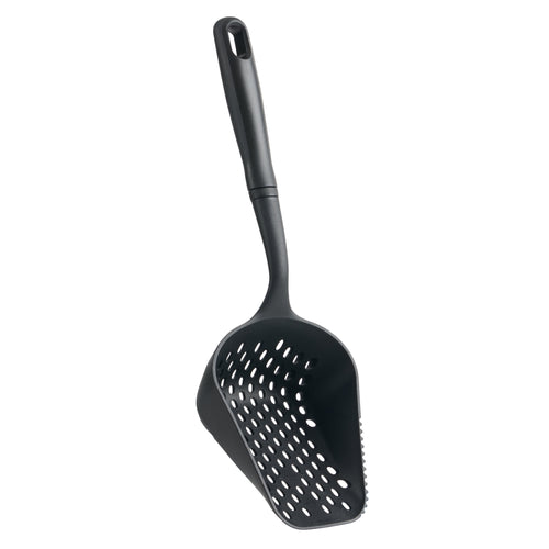 Mainstays 13.8in Nylon Scoop Strainer, Black - Image 2