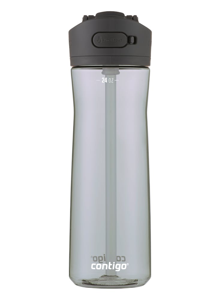 auto spout reusable water bottle