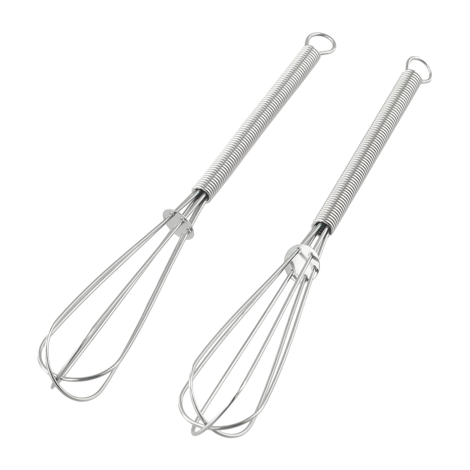2PCS Mini Small Stainless Steel Balloon Wire Whisk Set Whip Mix Stir Beat - Image 5