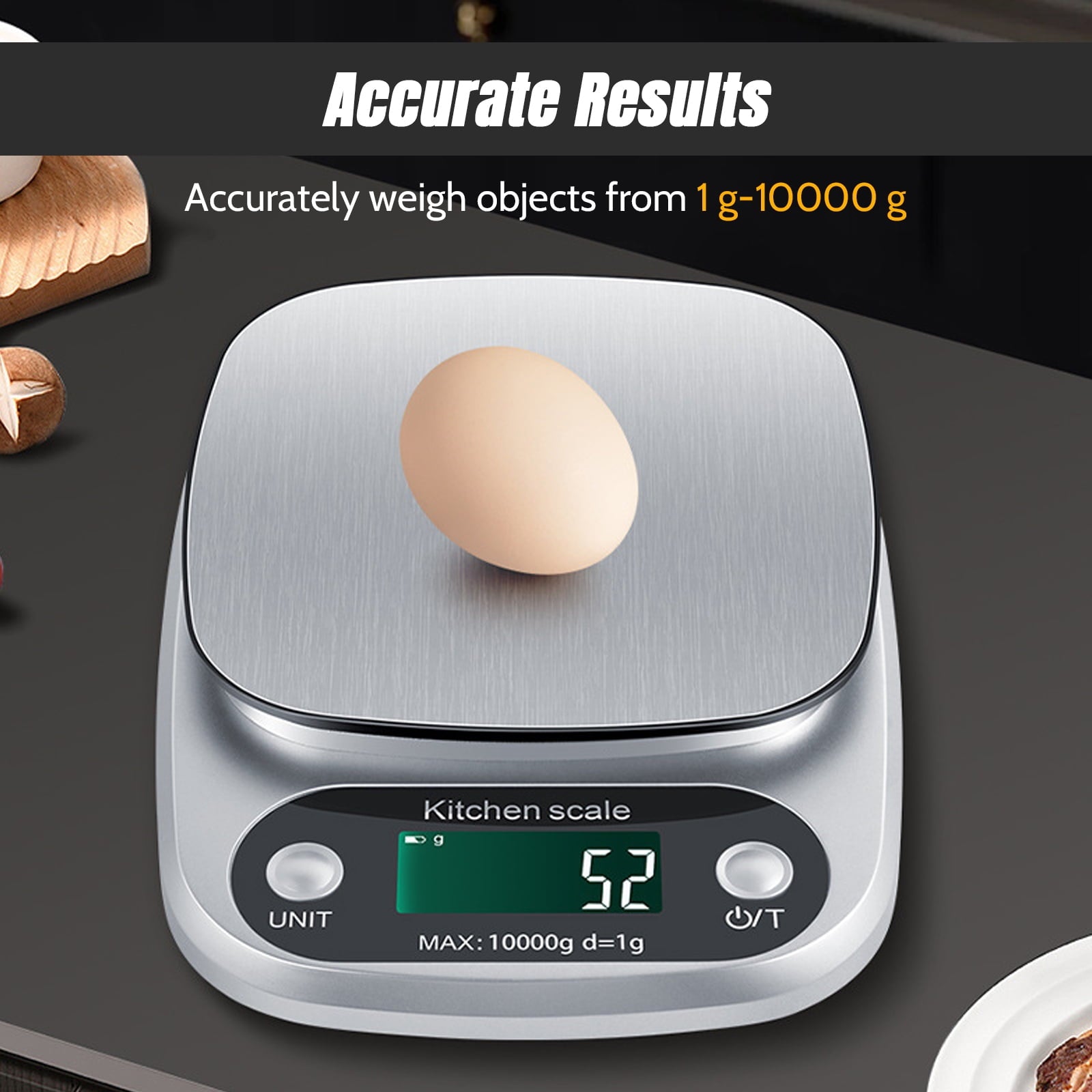 AGCAN Food Scale, 22 lb Digital Kitchen Scales, Weight Ounces and Grams for Cooking and Baking, 9 Units with Tare Fun... - Image 4