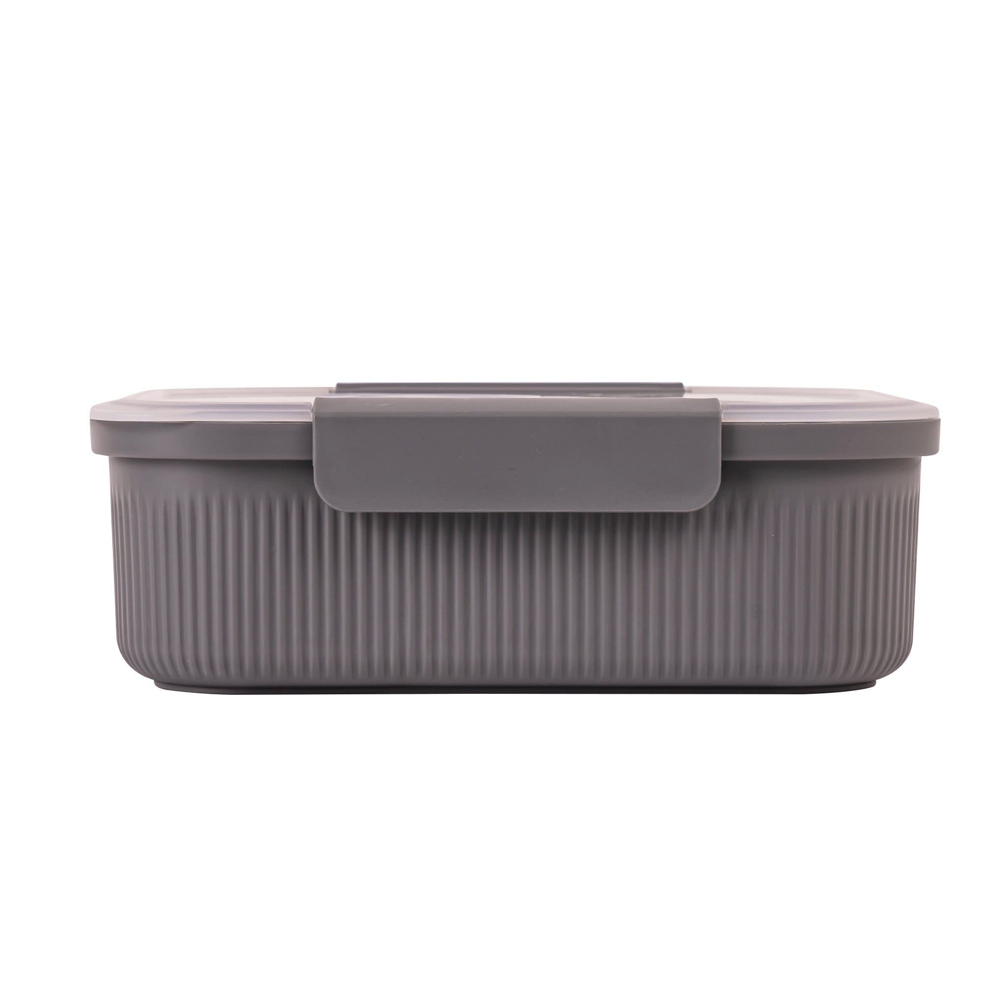 Mainstays Food Storage Bento Container, Rectangle, Gray, 42oz Capacity, A Practical Choice for School Lunches and Act... - Image 2