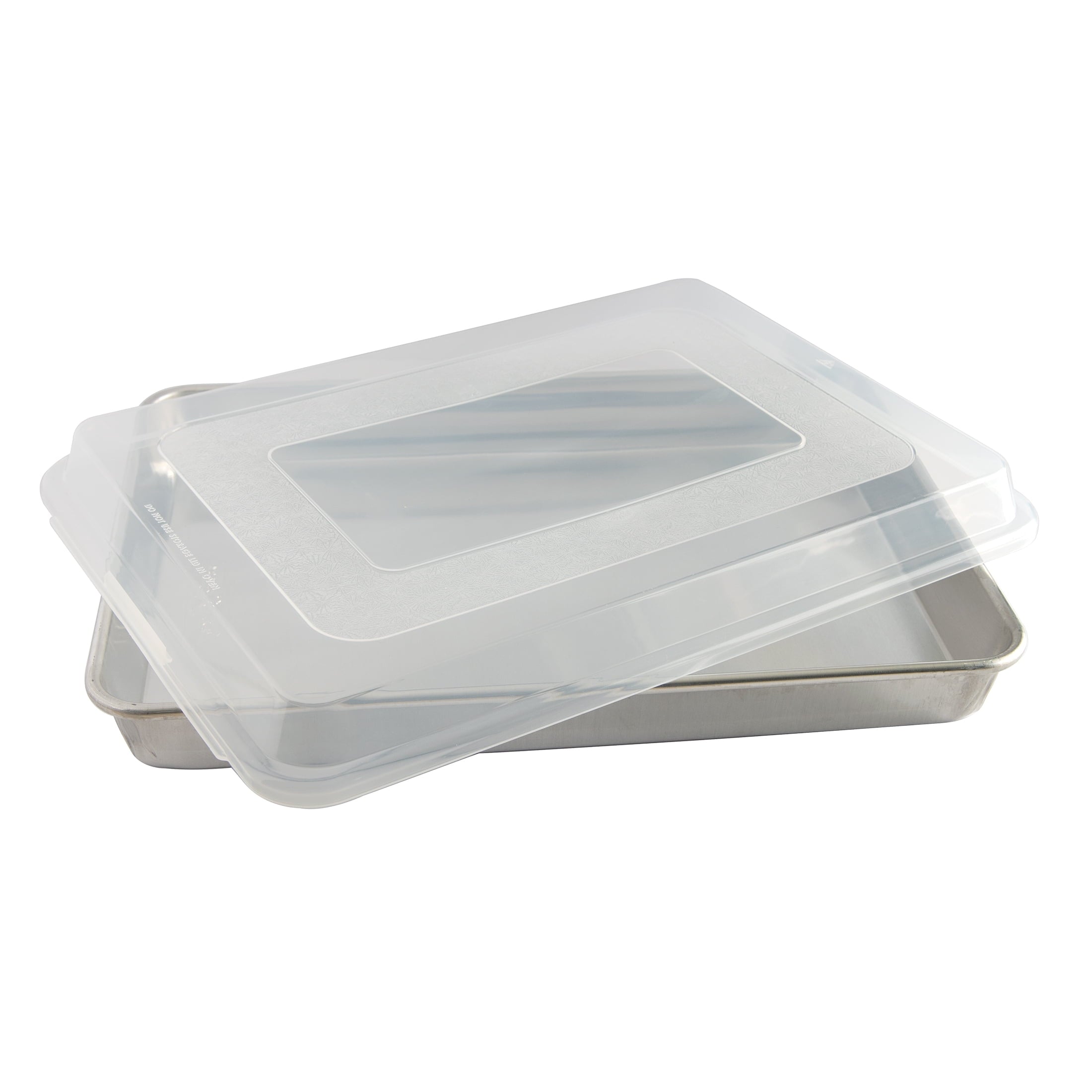 Naturals 2 Piece Aluminum Bakeware Set with 13” x 18” High Sided Half Sheet Pan and Lid - Image 5