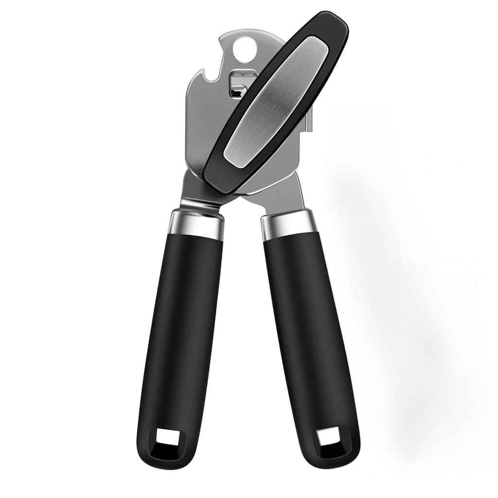 Behome Can Opener with Bottle Opener, Heavy Duty Manual Can Opener with With Turn Knob & Soft Handle, for Kitchen Sen...