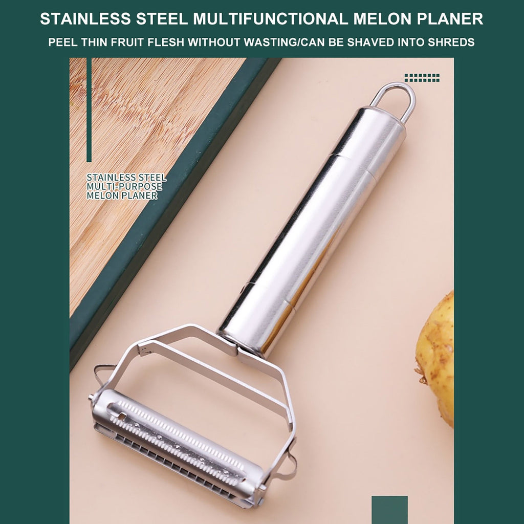 Stainless Steel Dual Blade Vegetable Peeler - Commercial Grade Julienne Cutter, Slicer, Shredder, Scraper - Fruit, Po... - Image 6