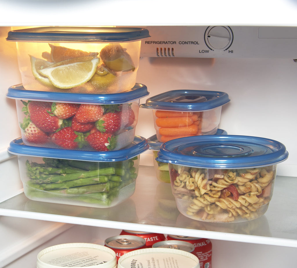 Mainstays Semi Durable 92pc Plastic Food Storage Container set, Ideal Use for Refrigeration Storage and Organization,... - Image 6