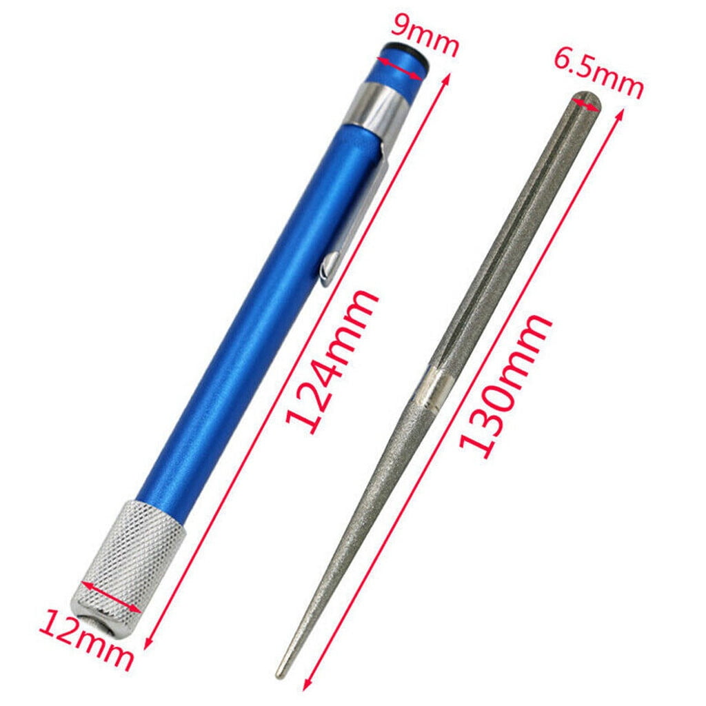 2Pcs Serrated Knife Sharpener, Retractable Diamond Sharpening Rod Portable Pocket Knife Steel Sharpener Rod Multifunc... - Image 6