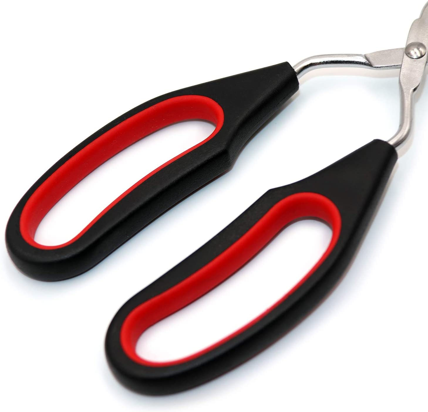GIXUSIL Scissor 18/8(304) Stainless Steel Tongs With Plastic Silicone Kitchen Food Baking Bread Clamp BBQ Grilling Ba... - Image 6