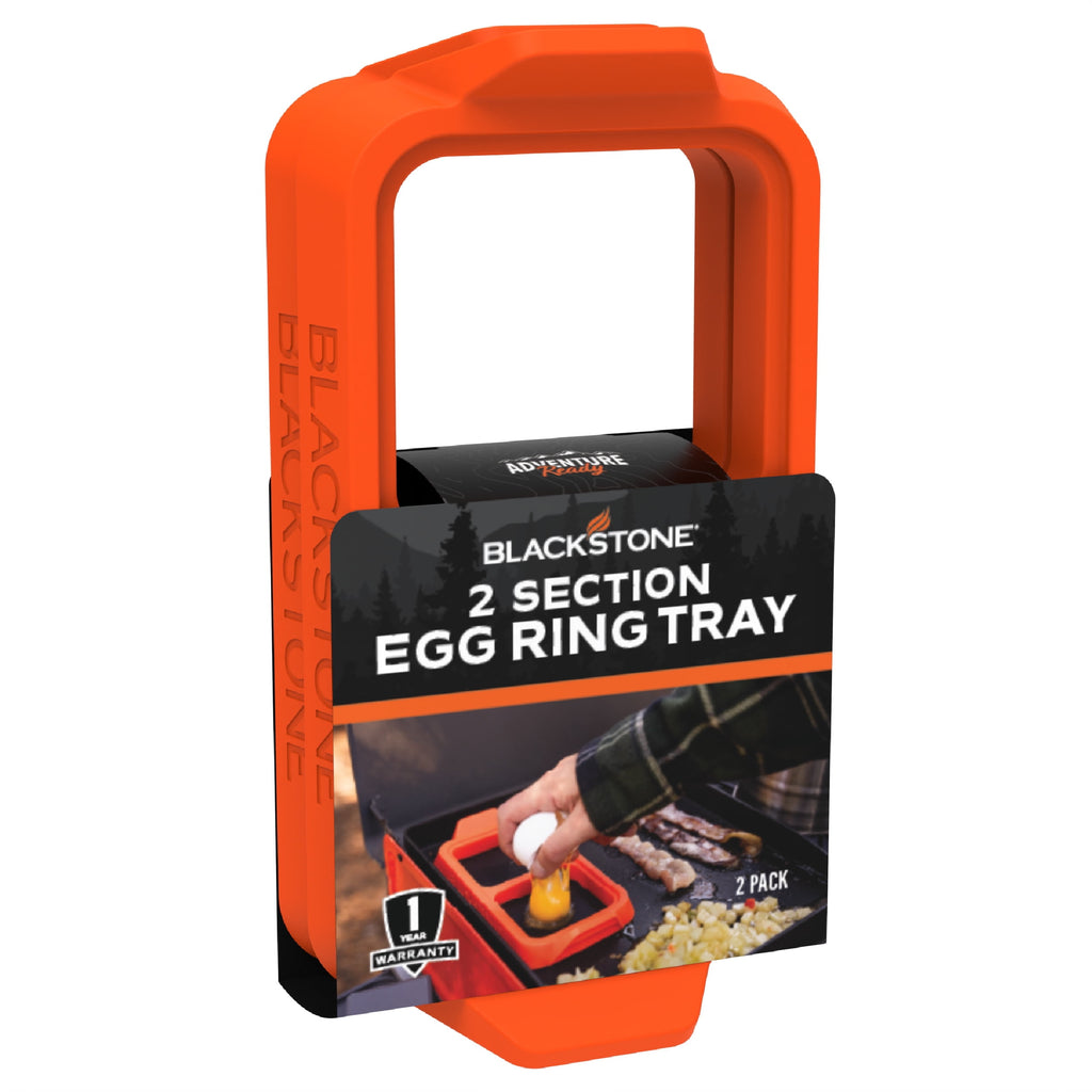 Blackstone Adventure Ready Silicone Egg Ring Tray Set with Heat-Resistant Handles, 2-Piece - Image 3