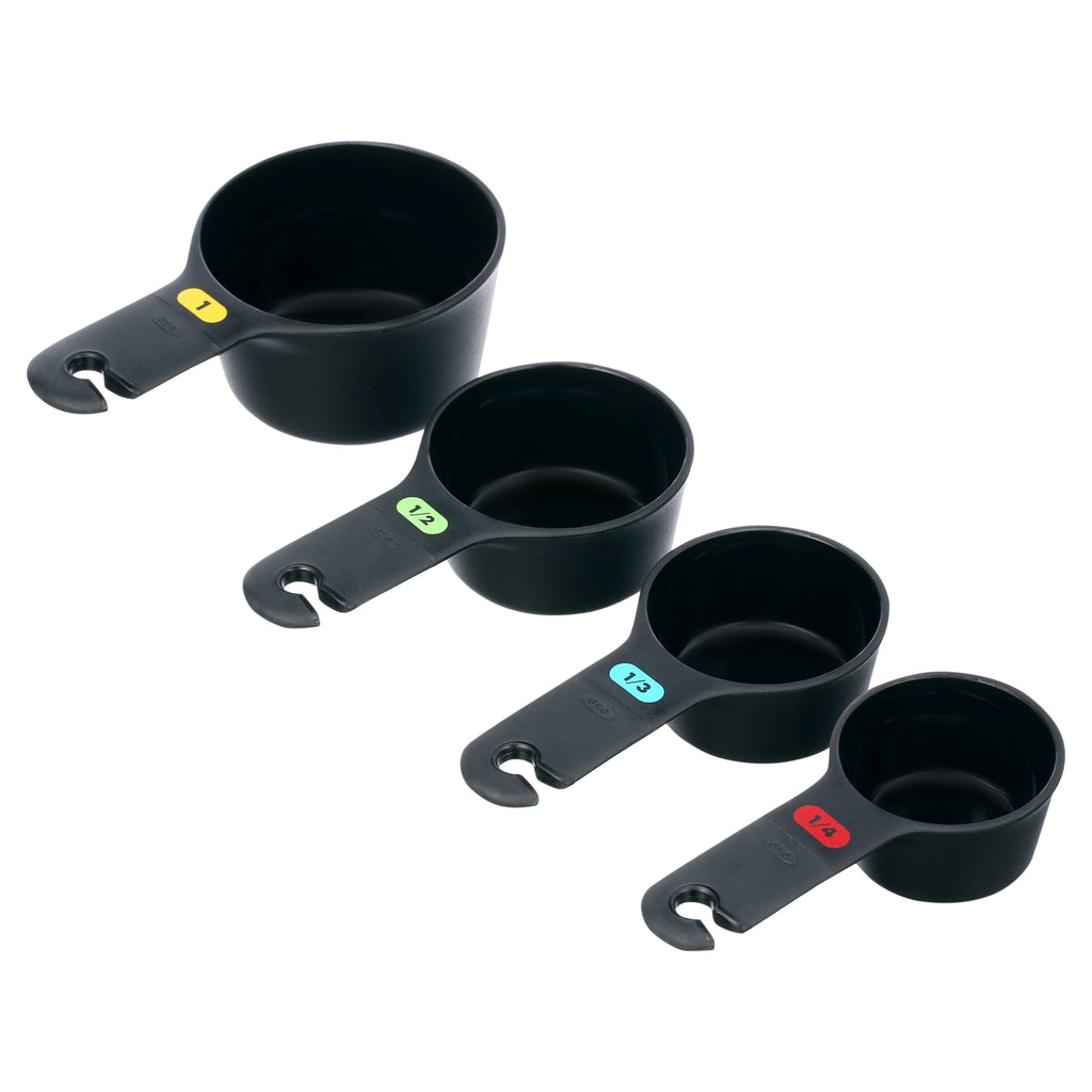 OXO Softworks Plastic Measuring Cups and Spoons Set, Black - Image 2