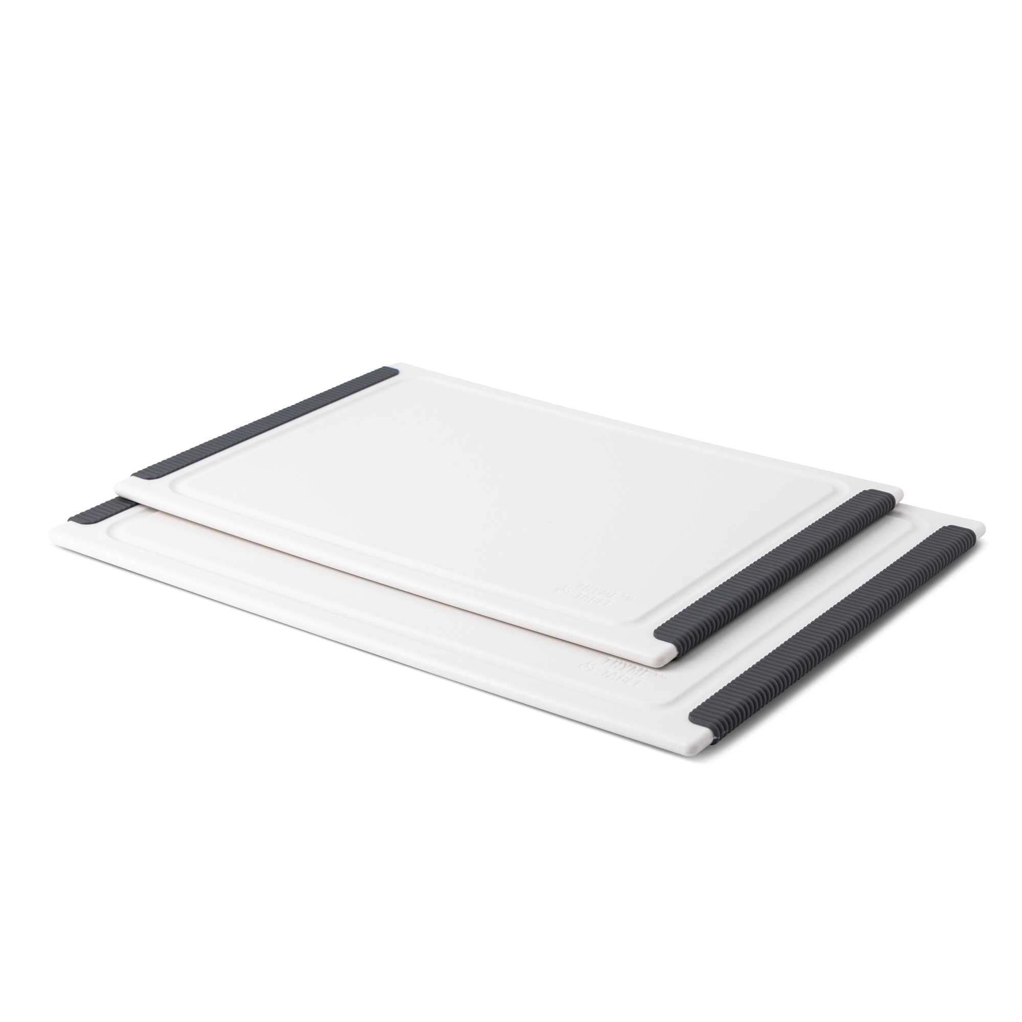 Thyme & Table 2 Piece Poly Cutting Boards White MD 10x14", LG 12x16" - Image 2
