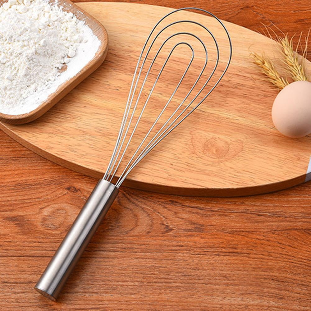 10" Flat Whisk, Handheld Steel Wire Whisk Perfect for Whisking, Flat Roux Whisk, Gravy Stirring, BPA Free, Dishwasher... - Image 3