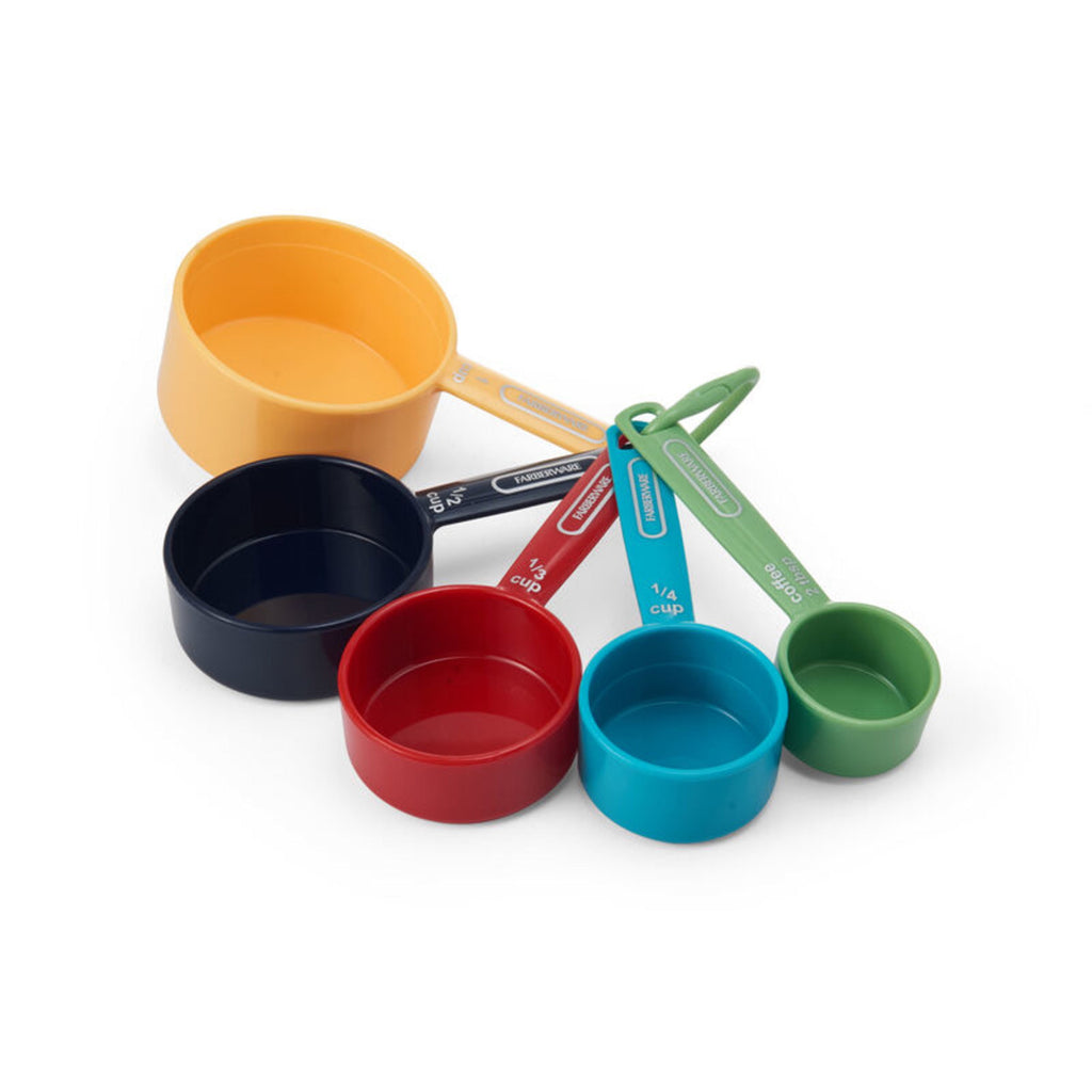 Plastic Multicolor Nesting Measuring Cup Set with Bonus Coffee Scoop, 5-Piece - Image 6
