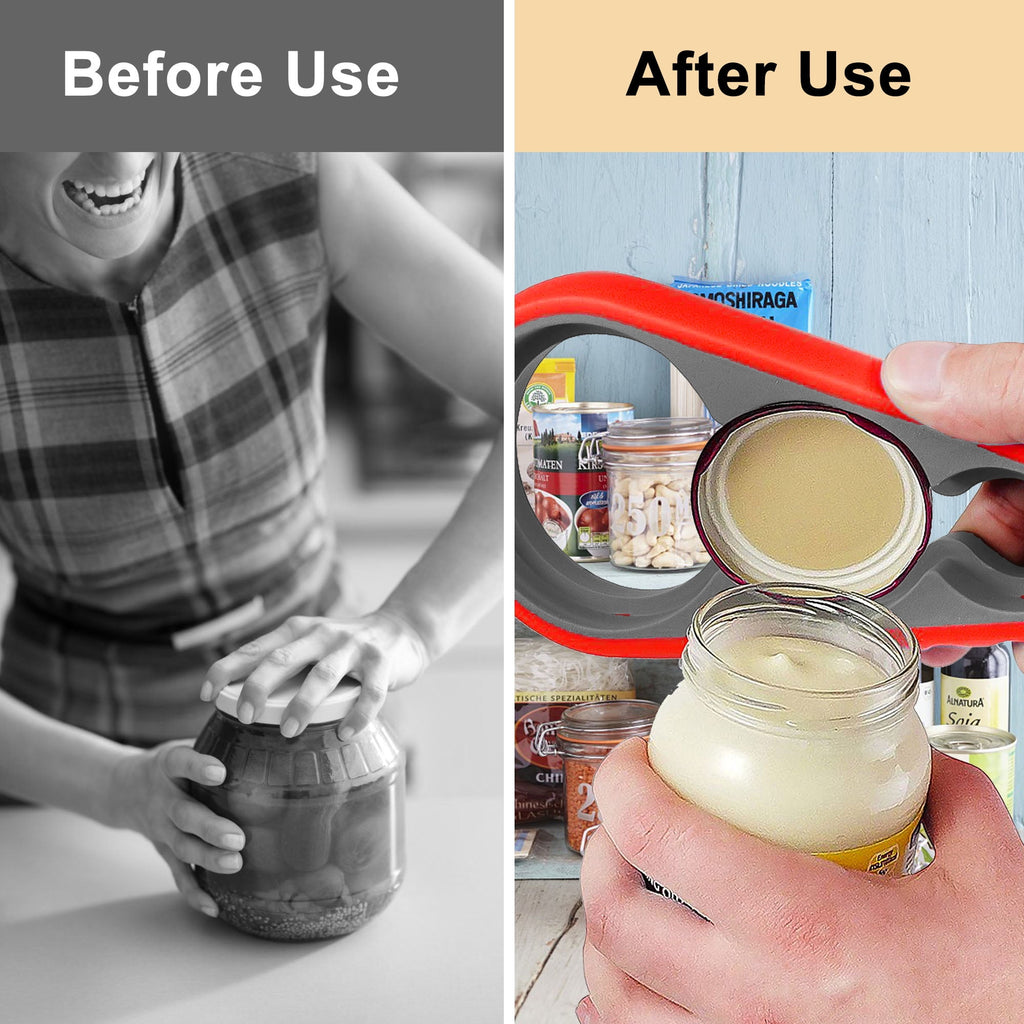 EEEkit Easy Grip Jar Opener, Non-Slip Bottle Opener for Seniors with Arthritis & Weak Hands - Image 2