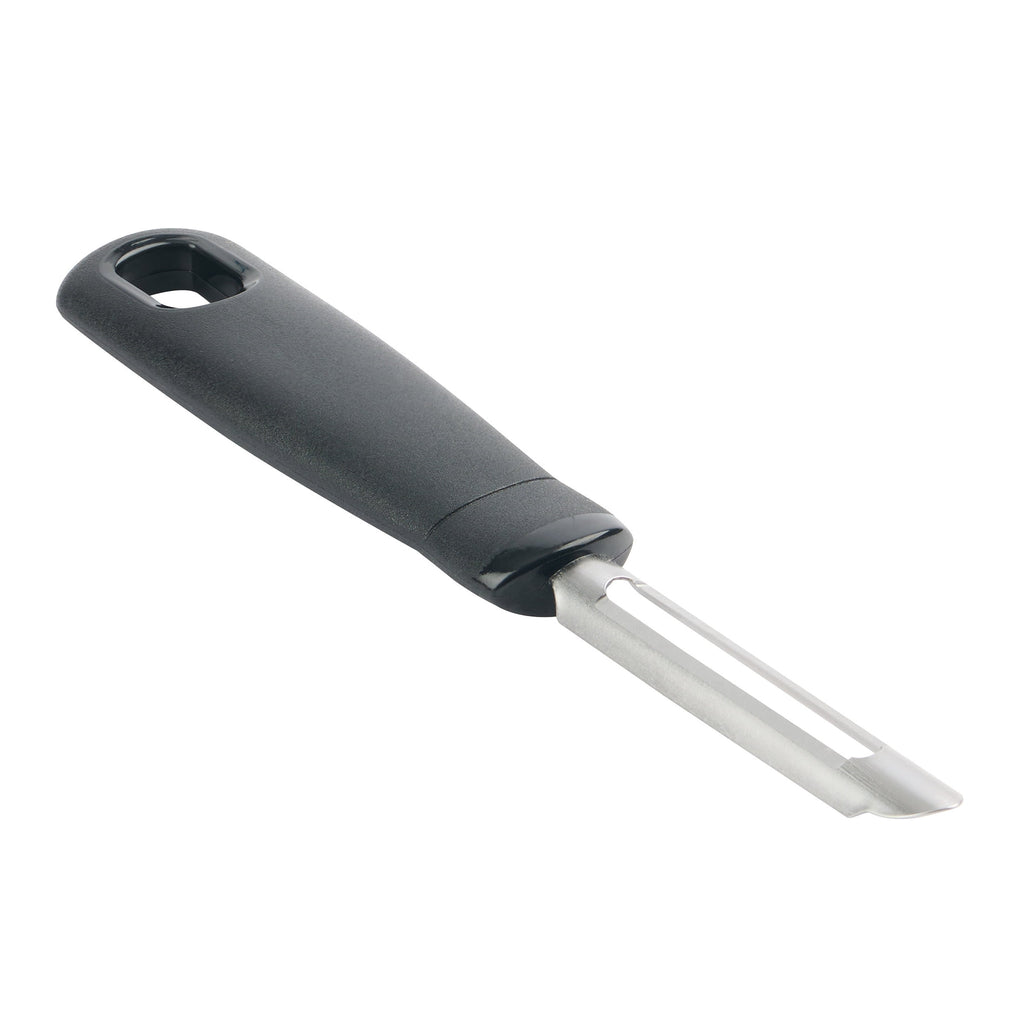 Mainstays 6in Stainless Steel Fruit and Vegetable Peeler, Black - Image 2
