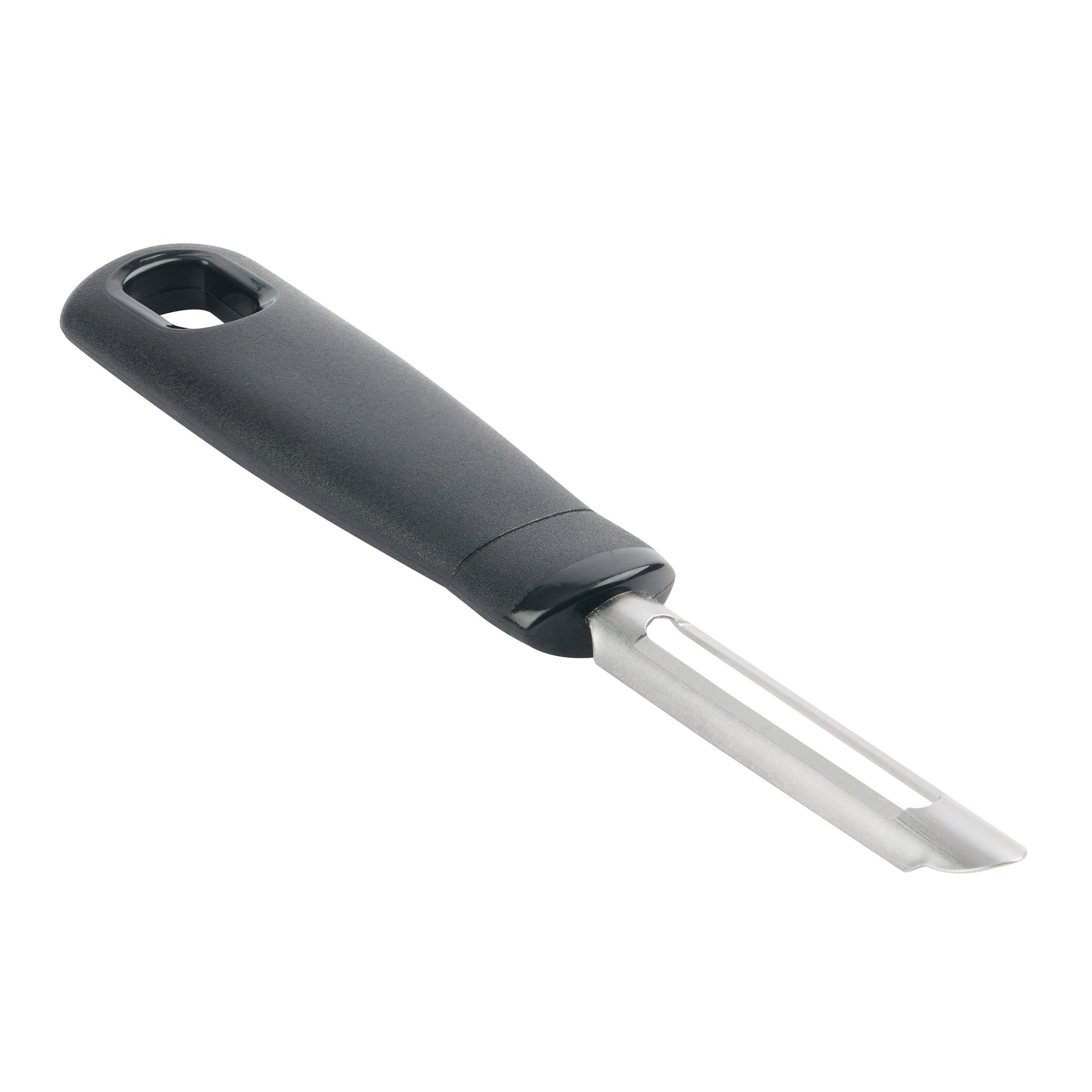 Mainstays 6in Stainless Steel Fruit and Vegetable Peeler, Black - Image 2