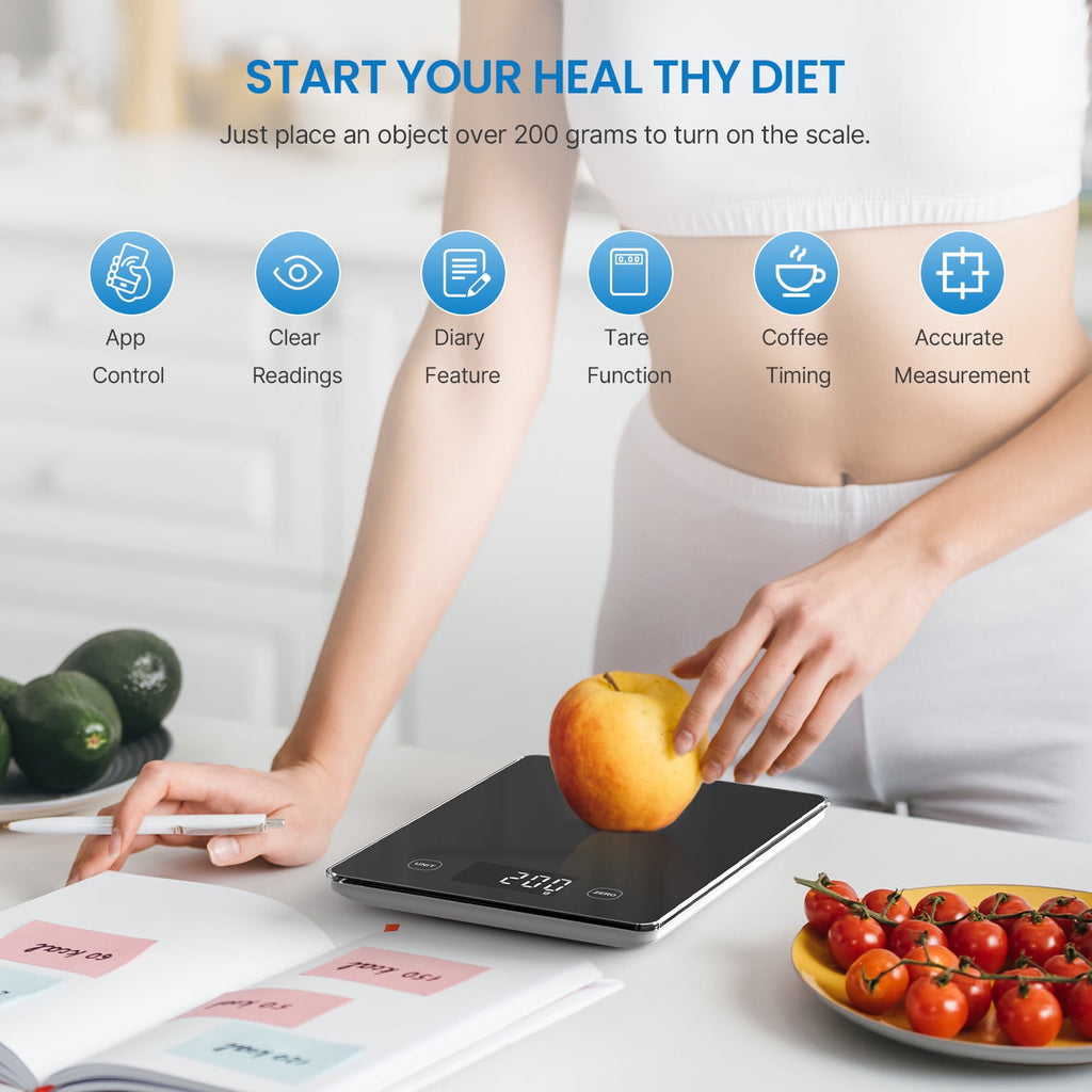 RENPHO Smart Food Scale, Digital Kitchen Scale with Nutritional Calculator, Gram Scale for Weight Loss, Baking and Co... - Image 5