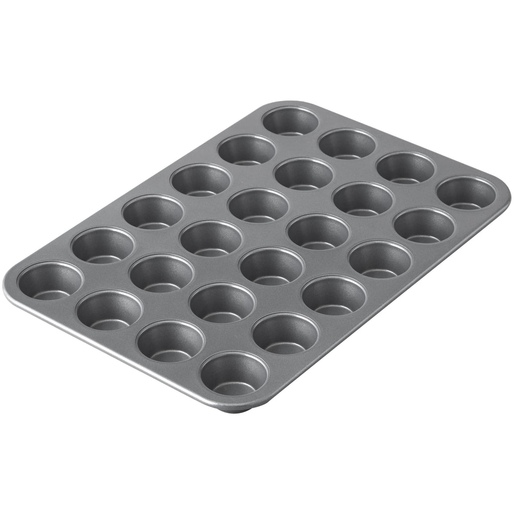 Wilton Everyday Non-Stick 24-Cup Mini Muffin Pan Cupcake Tin 14.65" x 9.9" x 0.8", Packaging May Vary - Image 2