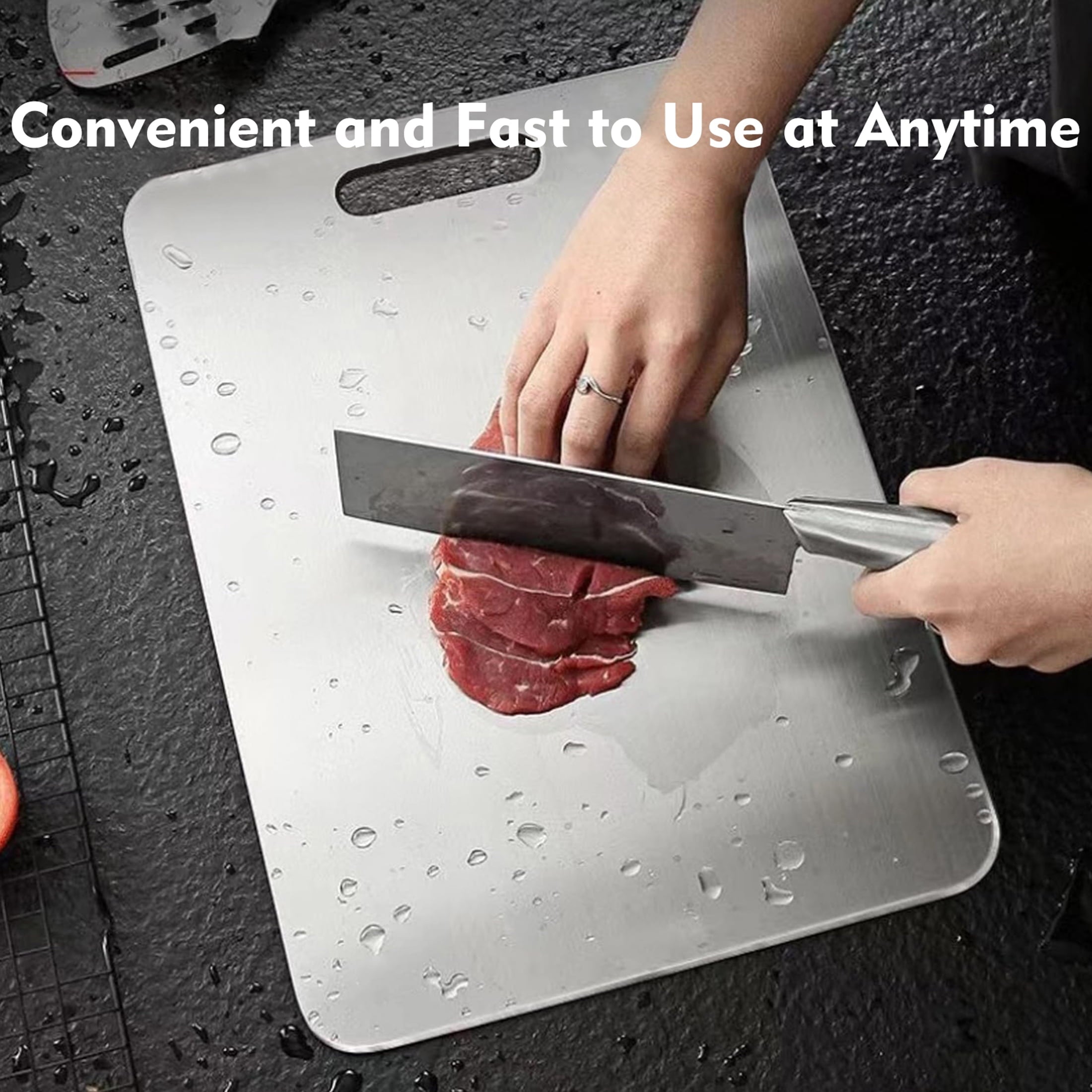 Titanium Cutting Board-3 pack Titanium Cutting Boards for Kitchen/Double Sided Titanium Cutting Mat(S+M+L) - Image 2