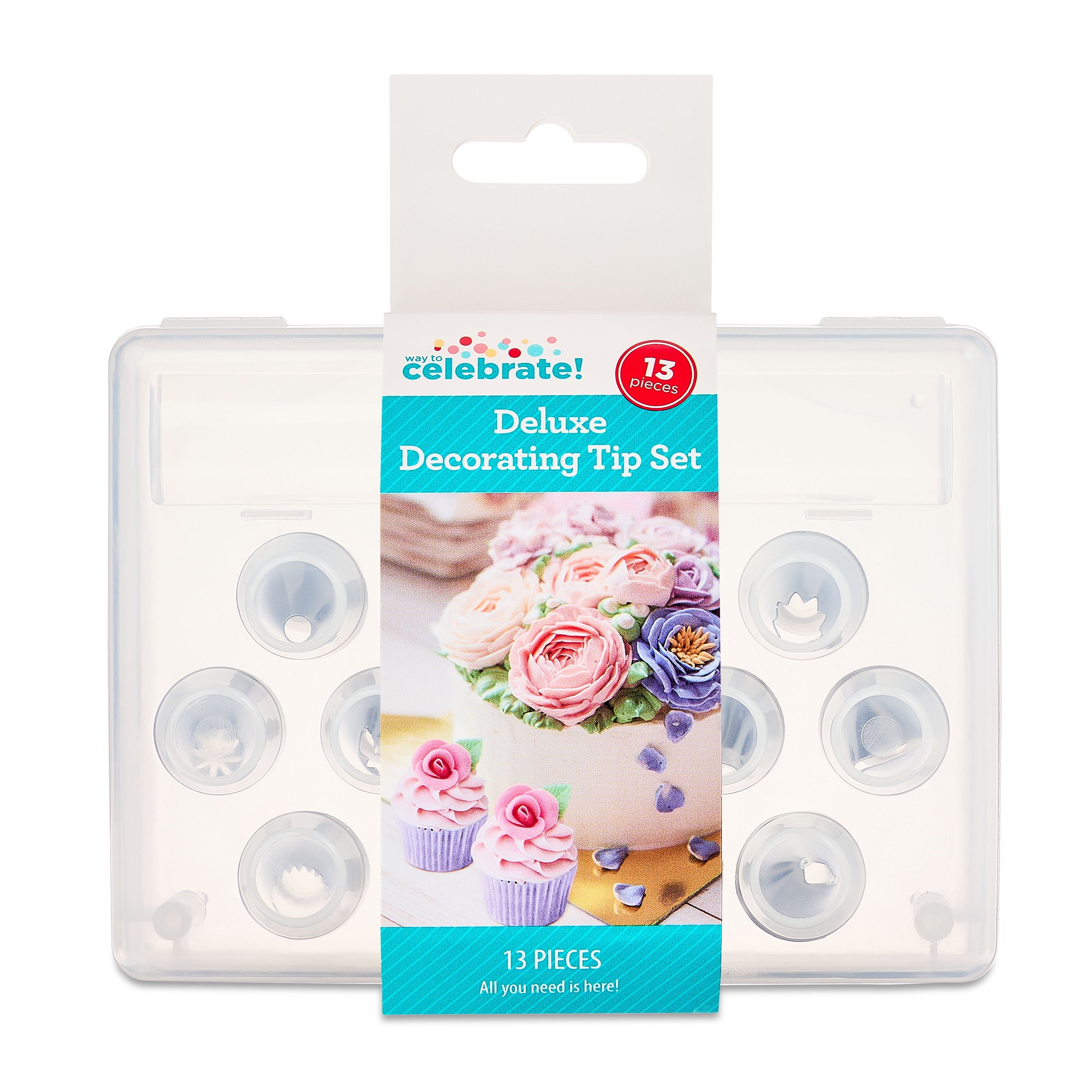 Way To Celebrate Deluxe Cake Decorating Tip Set, 13 Pieces - Image 4